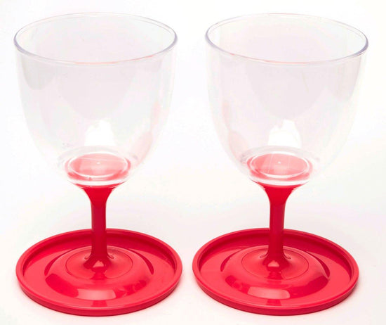 2 Portable Stem Glasses