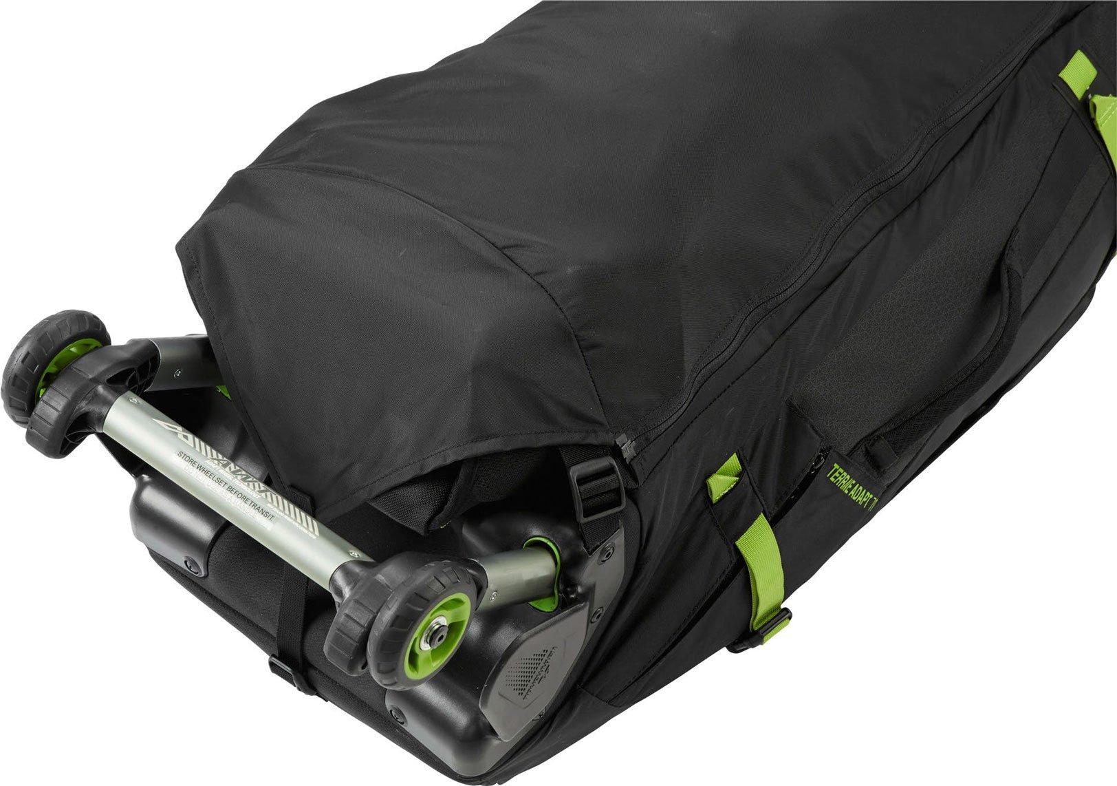 Grey Kathmandu Terrane Adapt 70L Pack with World-First Wheel Tech