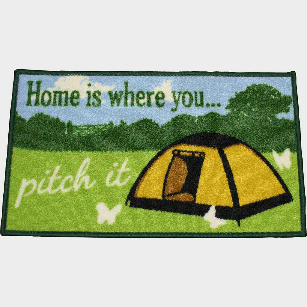Washable 'Home is where you pitch it' Mat