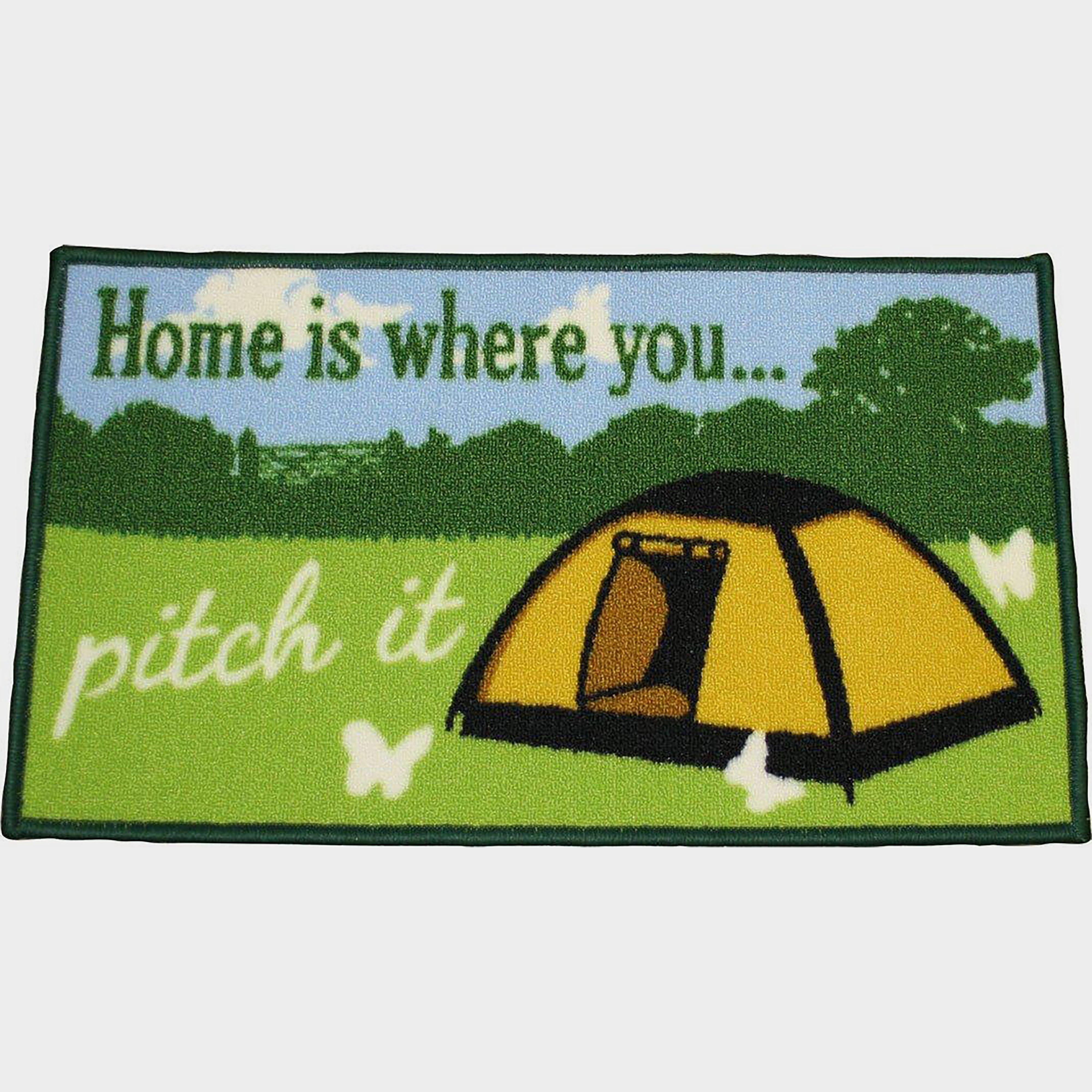 Washable 'Home is where you pitch it' Mat