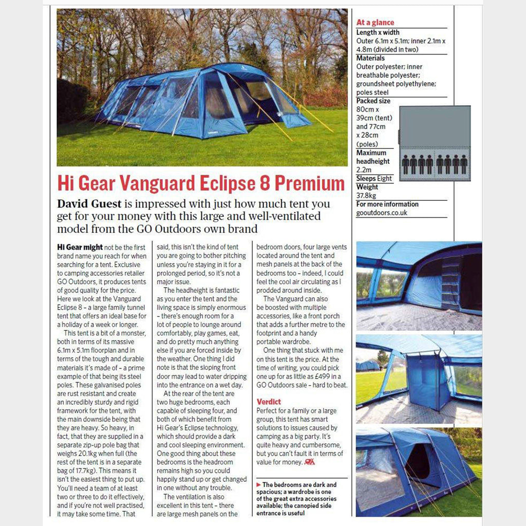 Vanguard Eclipse 8 Premium Family Tent