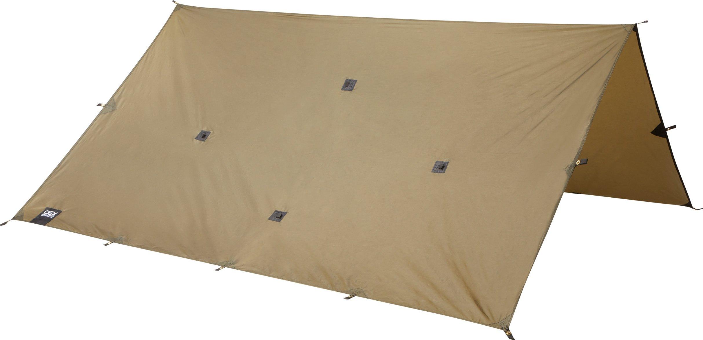 Khaki OEX Bush Pro Tarp – GO Outdoors