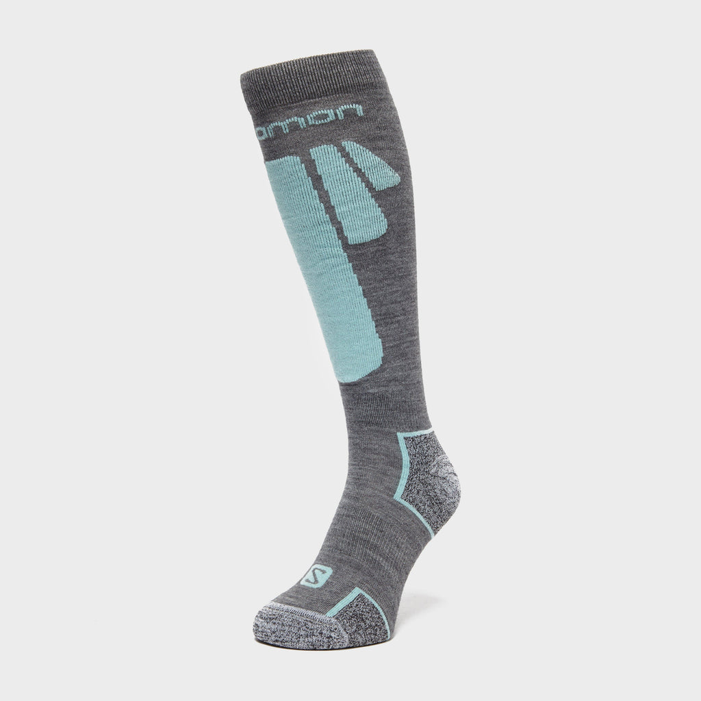 X-SOCKS SKI CONTROL 4.0 WMN CHARCOAL MELANGE/PURPLE - Chaussette de ski