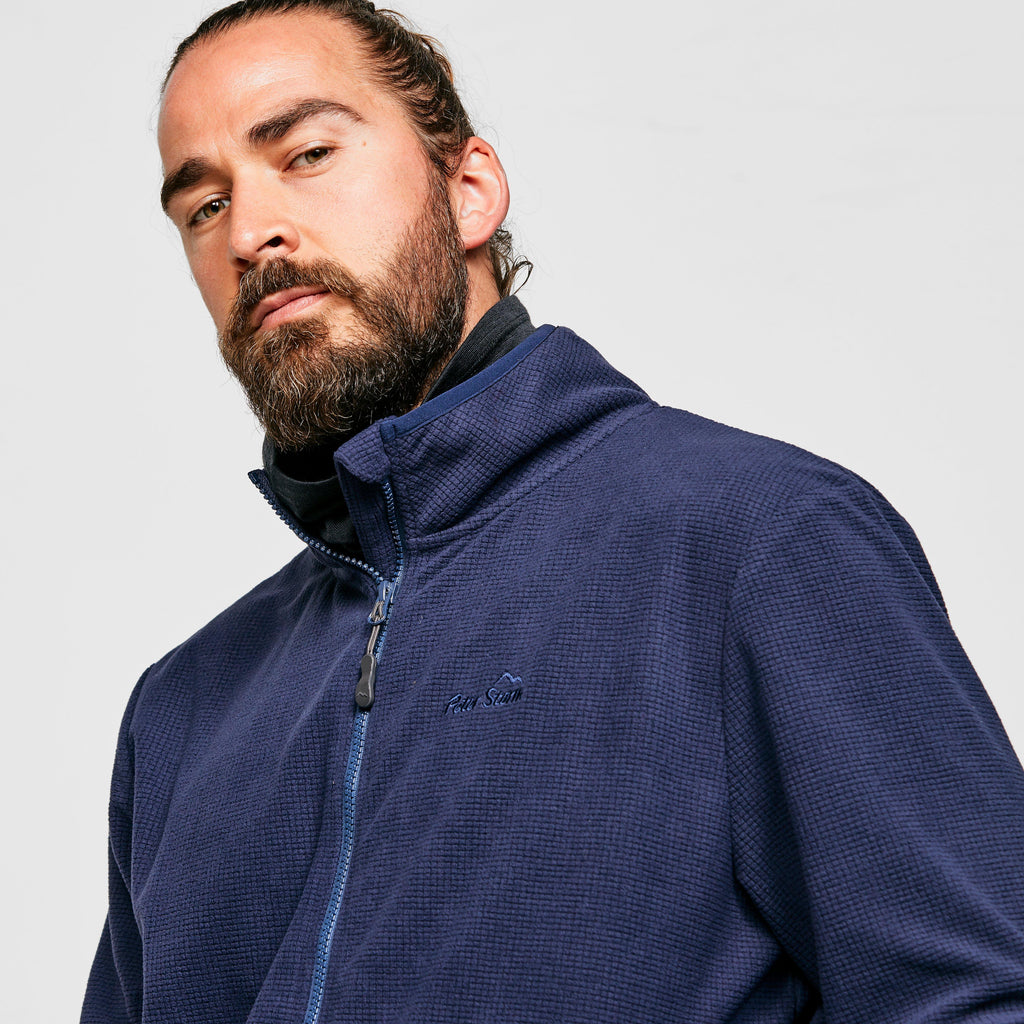 Men's Grid Full-zip Fleece