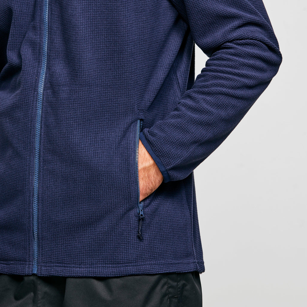 Men's Grid Full-zip Fleece