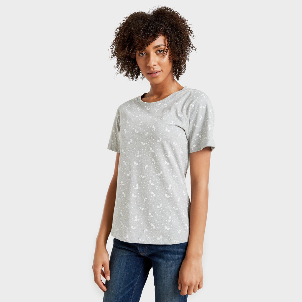 Women's Angel Tee Leaf Print