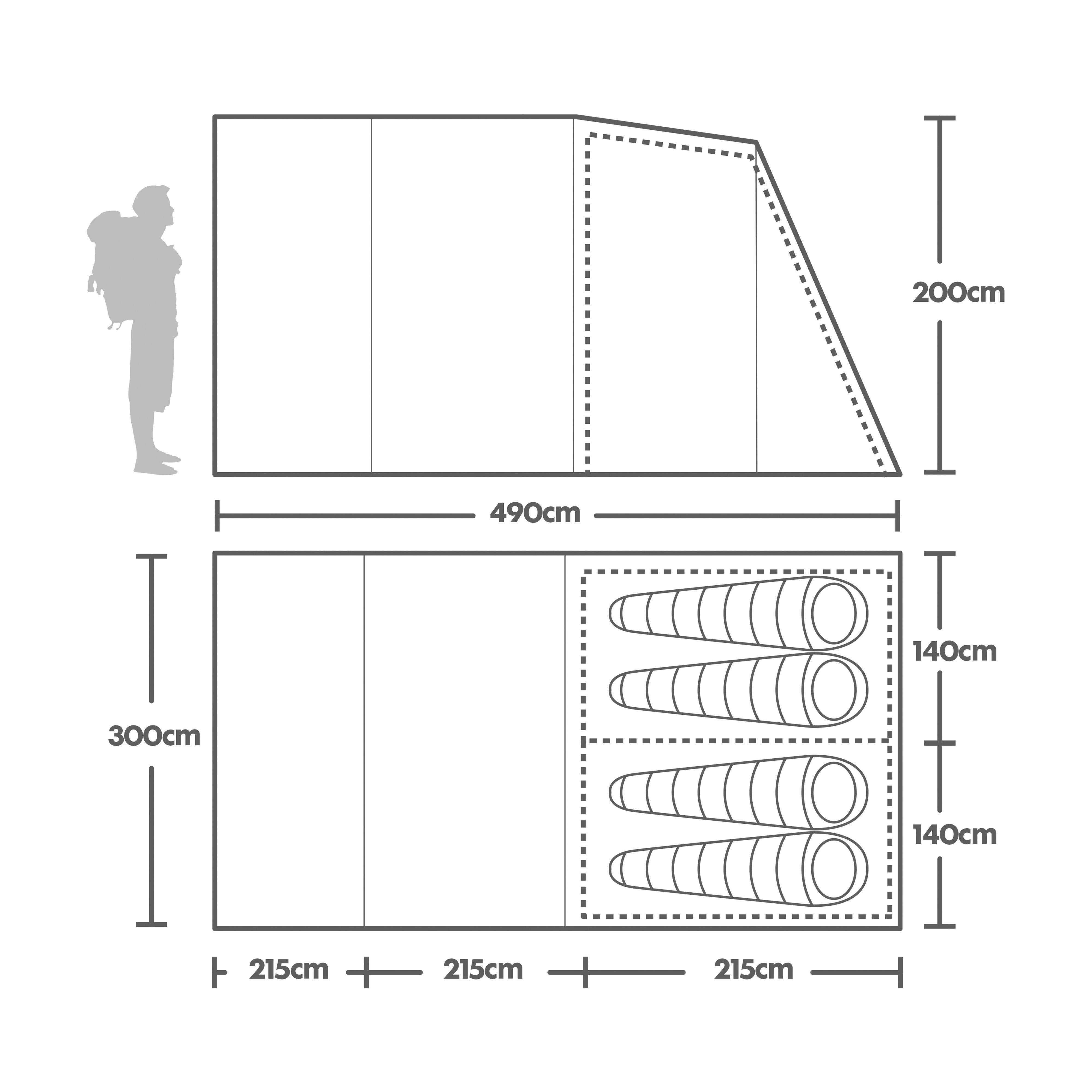 Hampton 4 Nightfall Family Tent