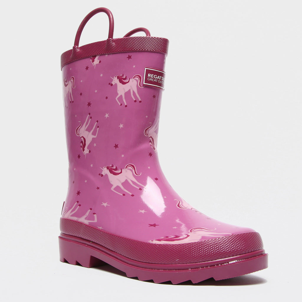 Kids' Minnow Wellington Boots Unicorn