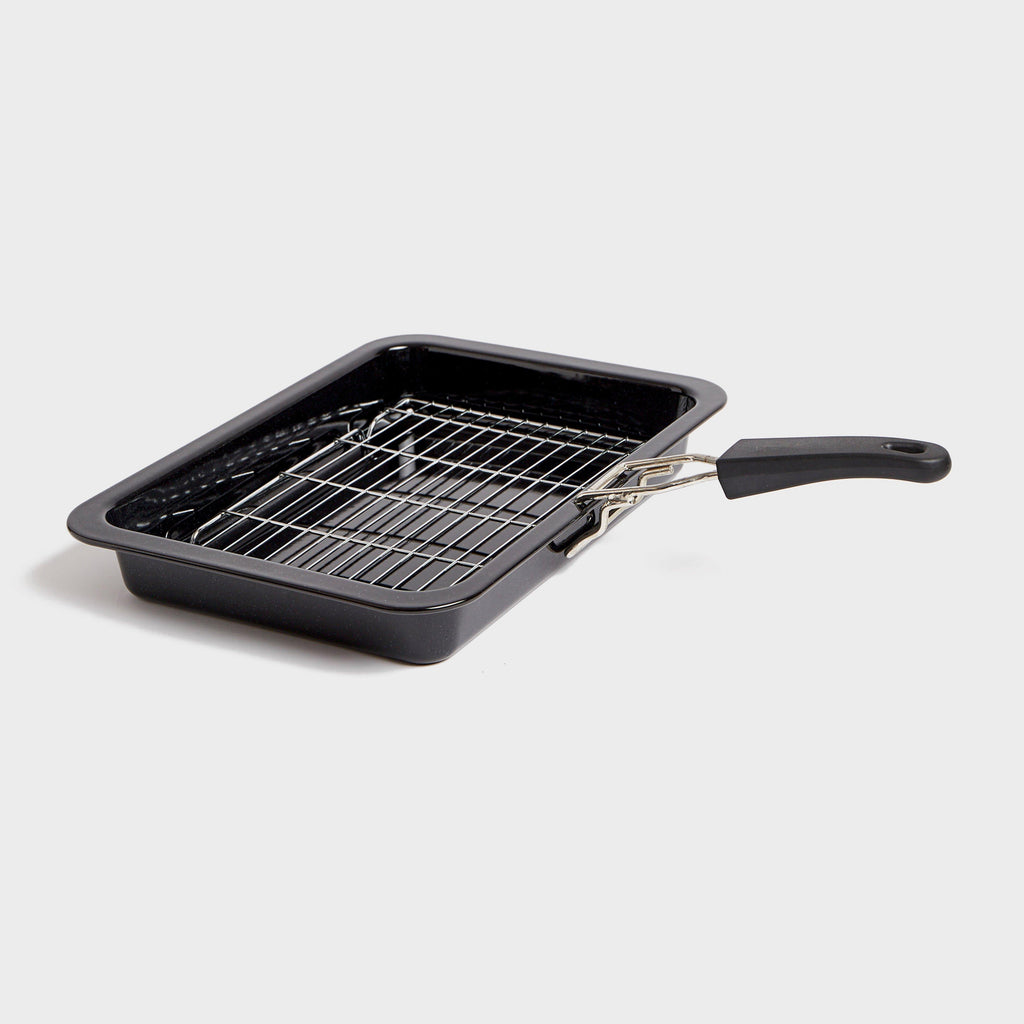 Enamel Grill Pan with Handle