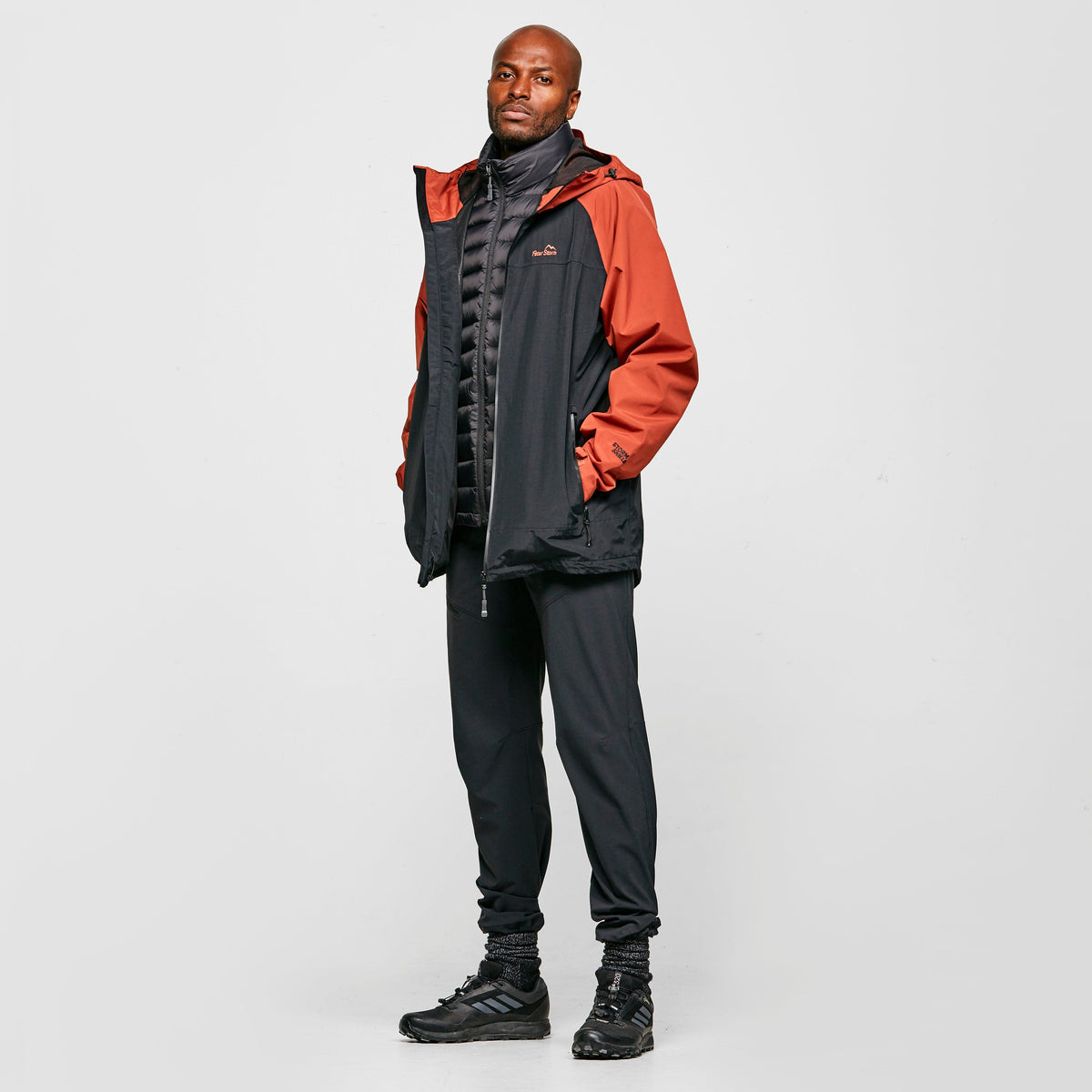 Men's Colour Block Waterproof Jacket