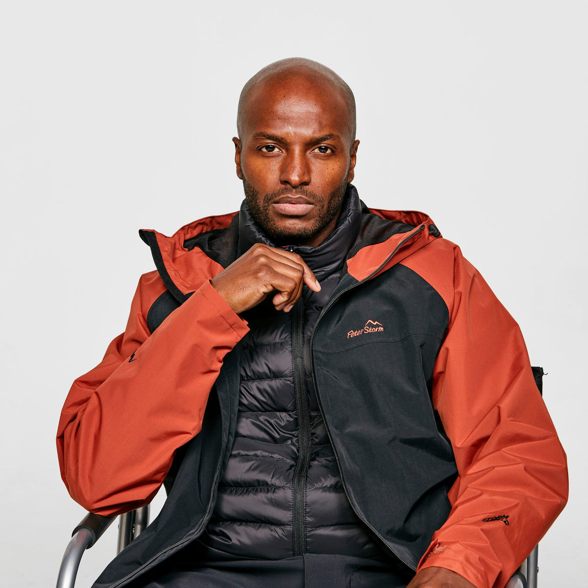 Men's Colour Block Waterproof Jacket
