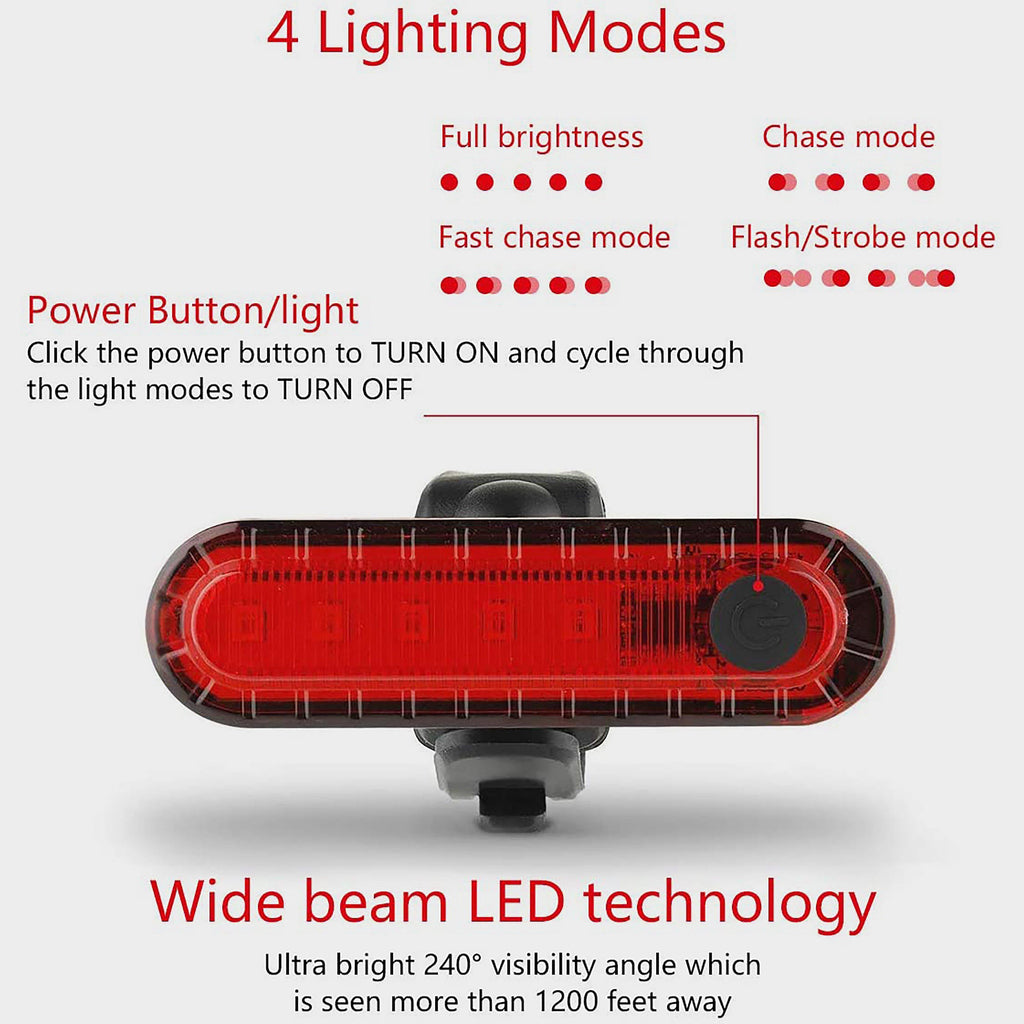 Rechargeable Rear Bike Light