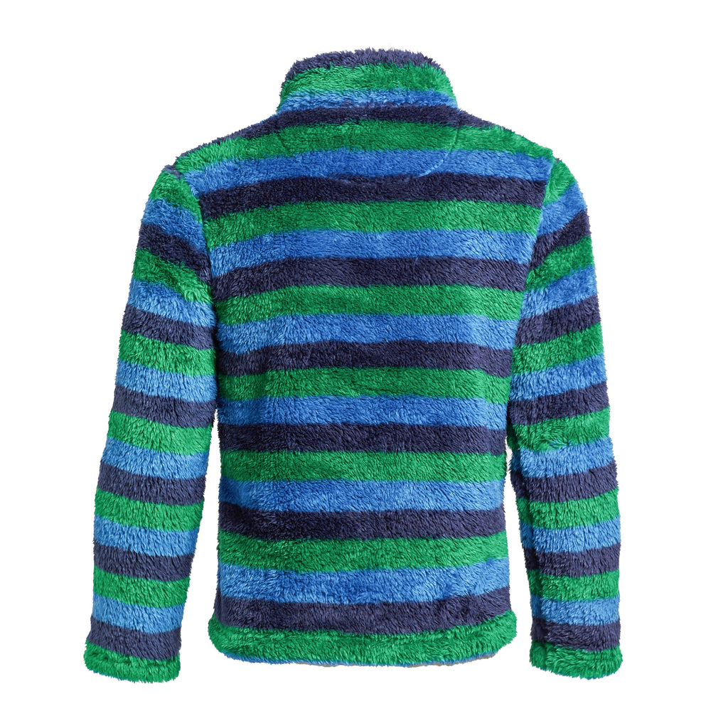 Kids' Stripe Print Half-zip Fleece