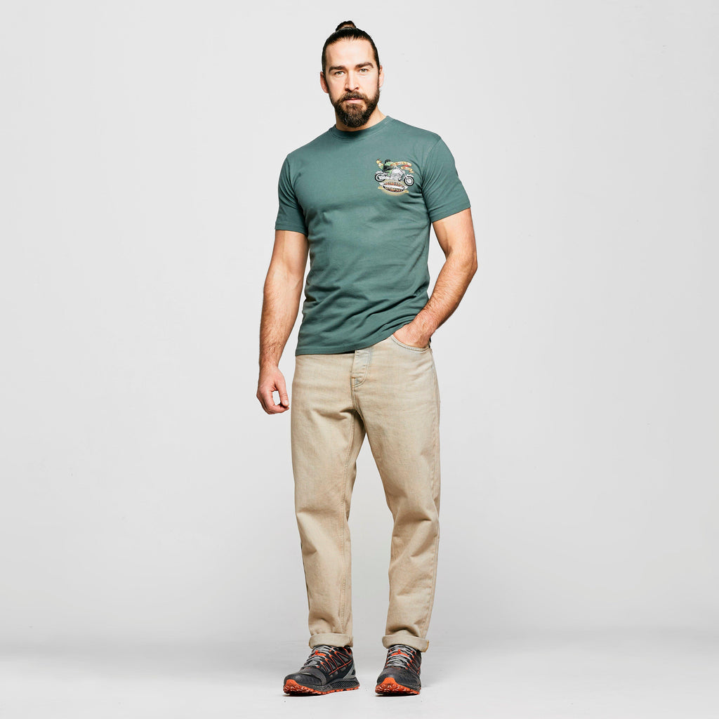 Mens' Motorcycle Frog Art T-shirt