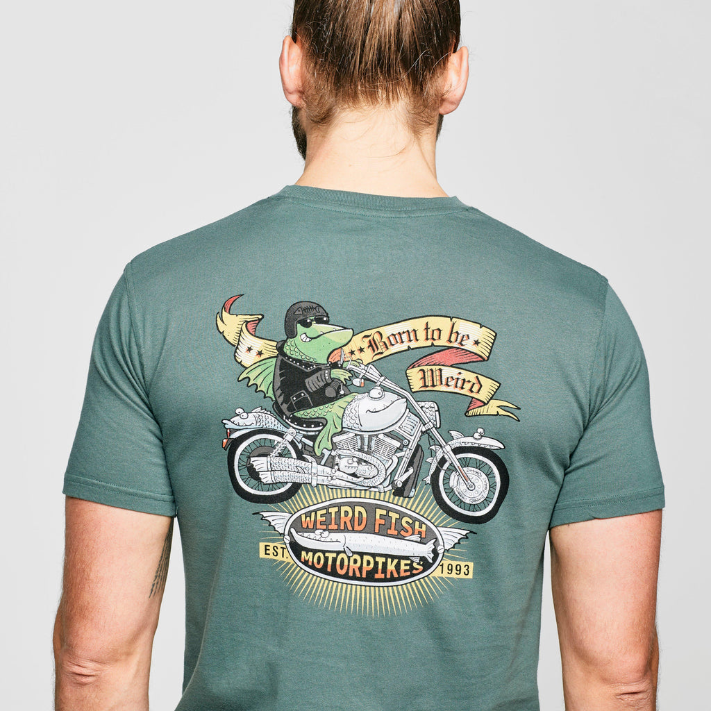 Mens' Motorcycle Frog Art T-shirt
