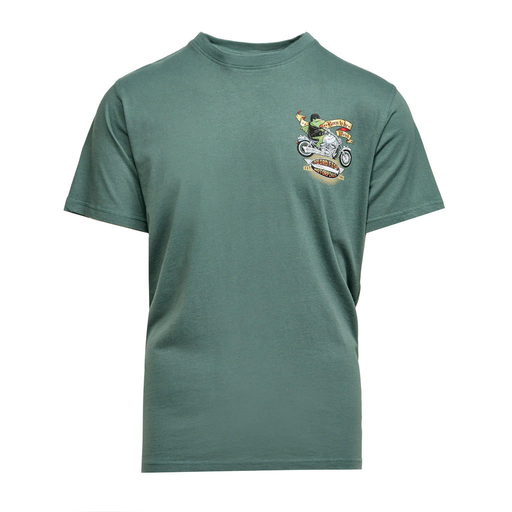 Mens' Motorcycle Frog Art T-shirt