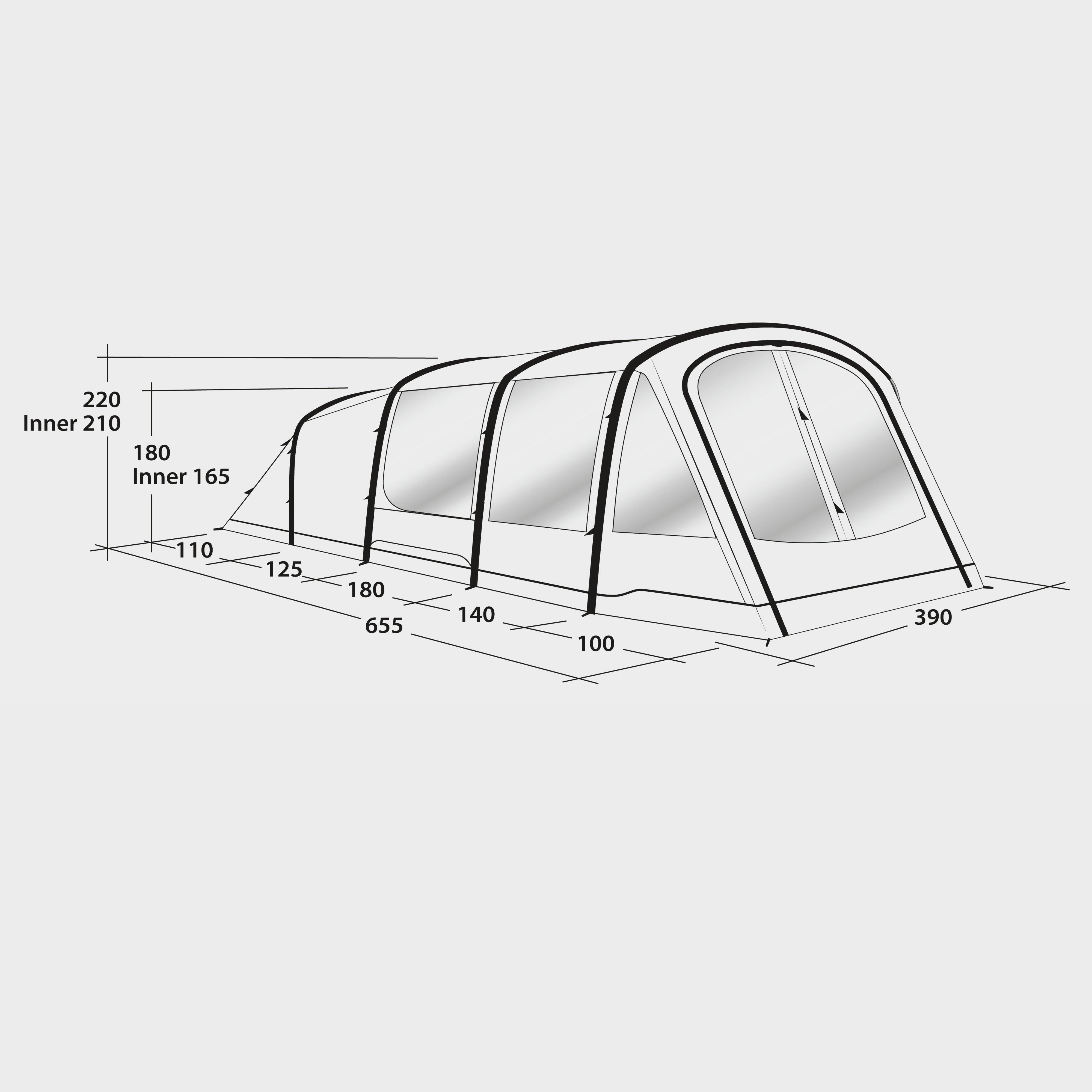 Glendo 6A Inflatable Family Tent