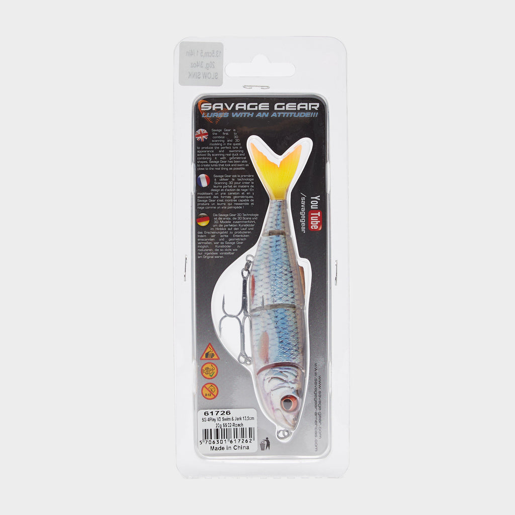 Sg 4Play V2 Swim & Jerk 13.5Cm 20G Ss Roach