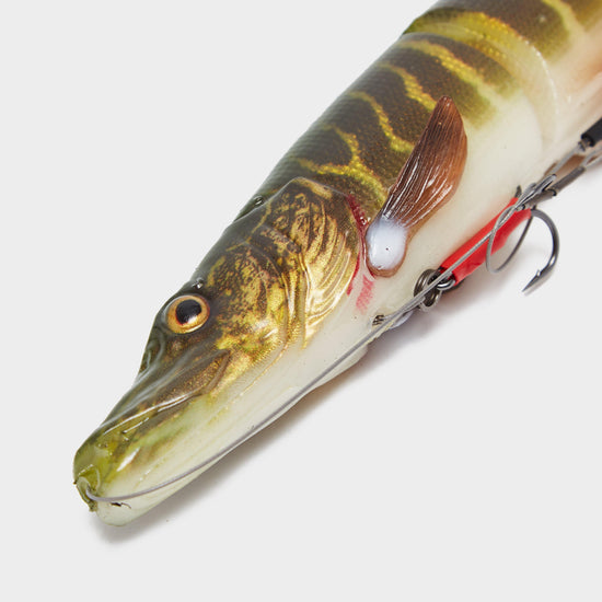 4D Line Thru Pike 25Cm 110G Ss Striped Pike