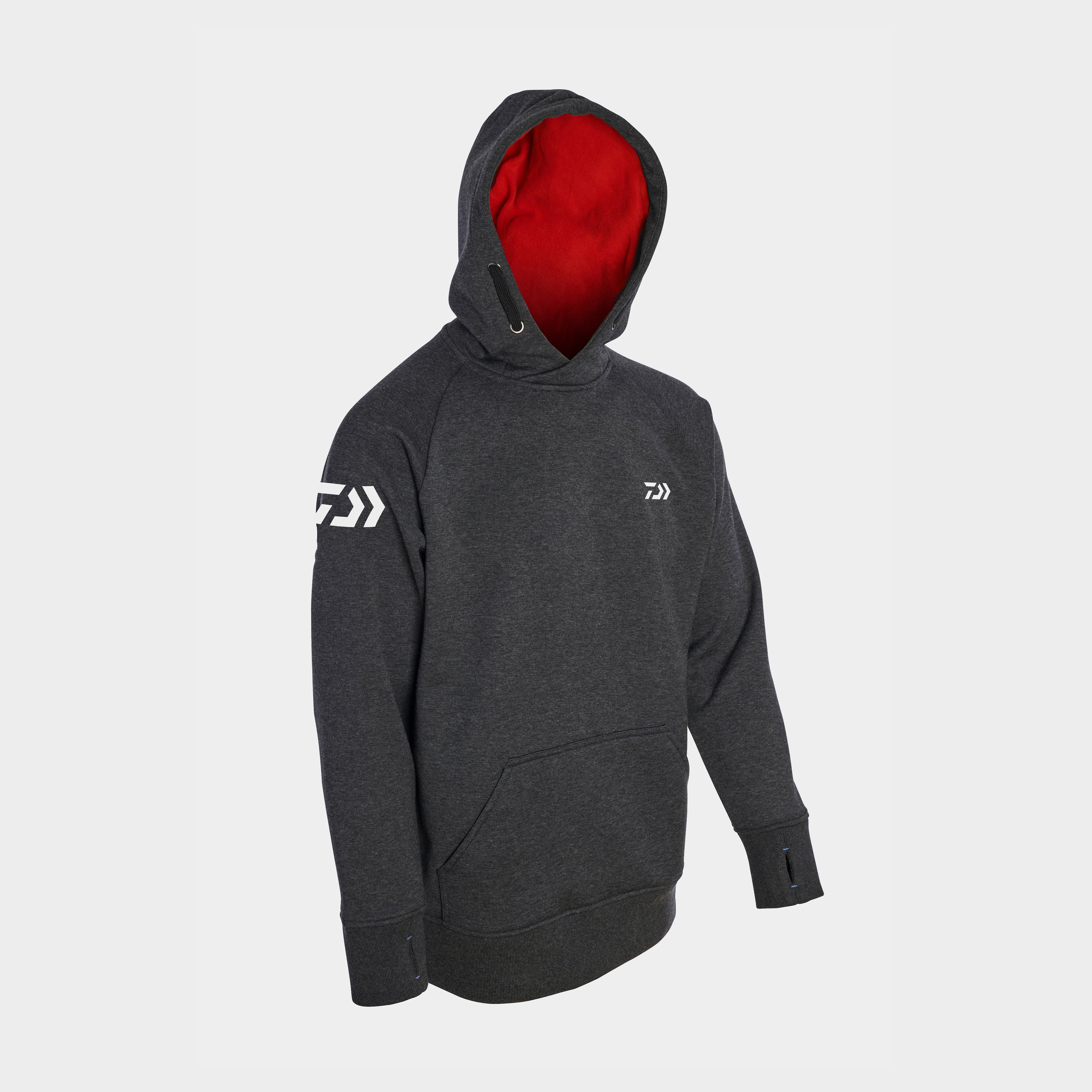 Match Hoodie Grey Red Lrg
