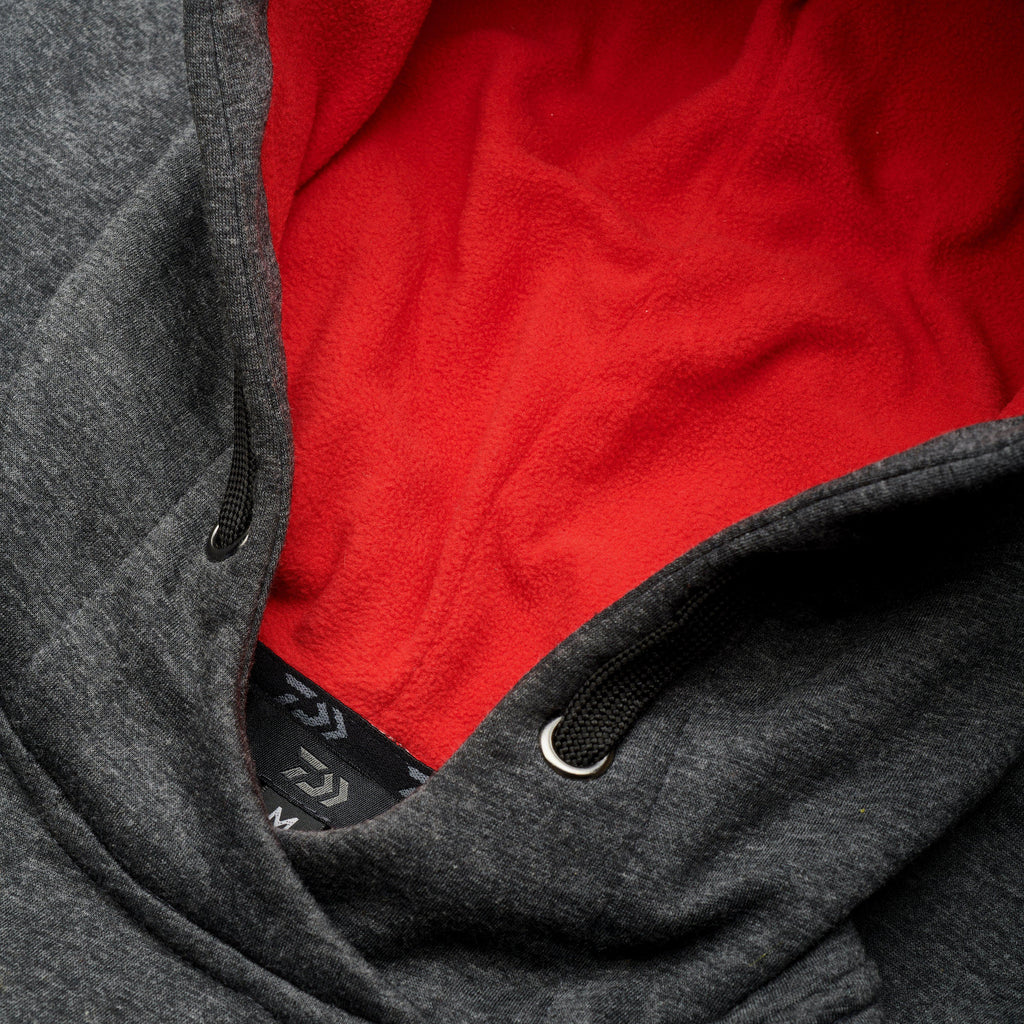 Match Hoodie Grey Red Lrg