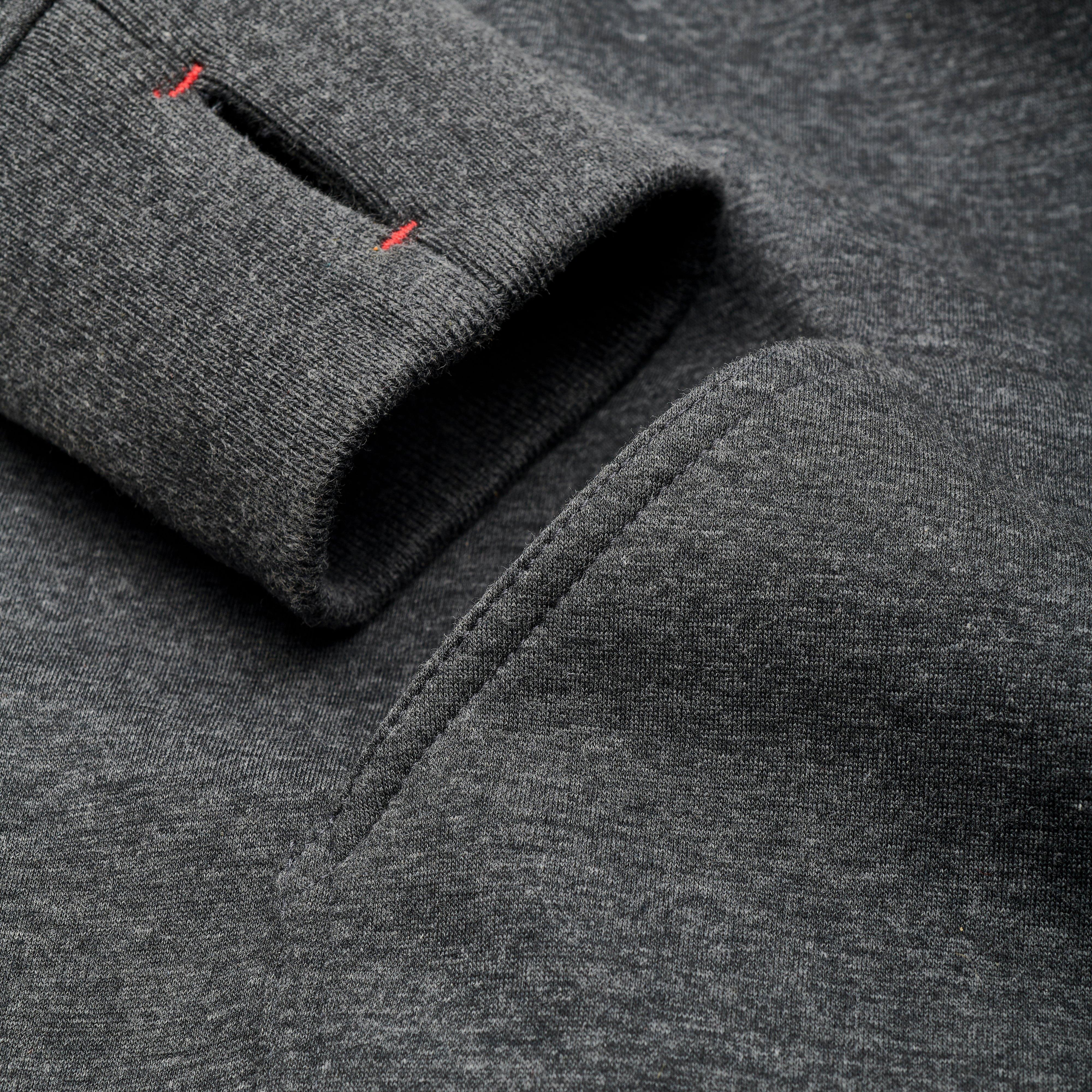 Match Hoodie Grey Red Lrg