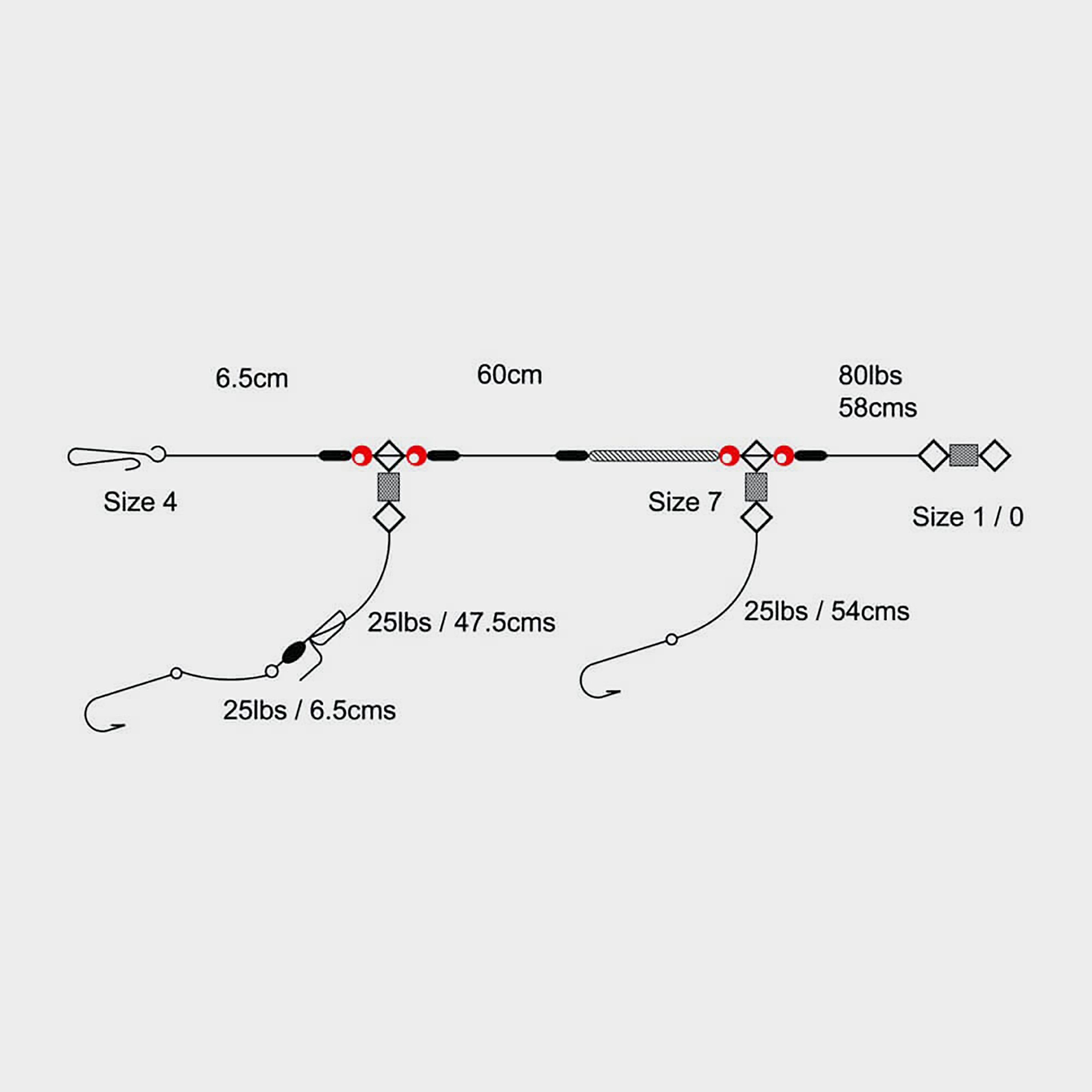 2 Hook Loop Rig (Size 4)
