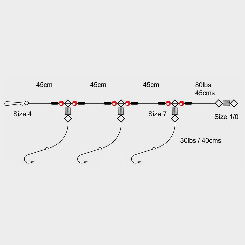 3 Hook Flapper 3 Up (Size 1/0)