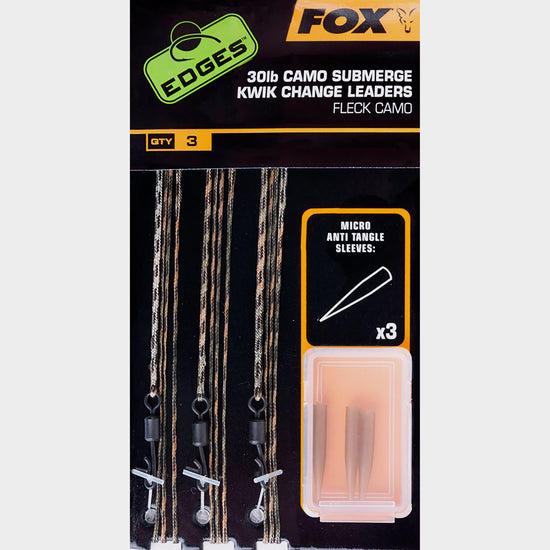Fox Edges Camo Submerge Leaders Kwik Change 30Lb - Cac709