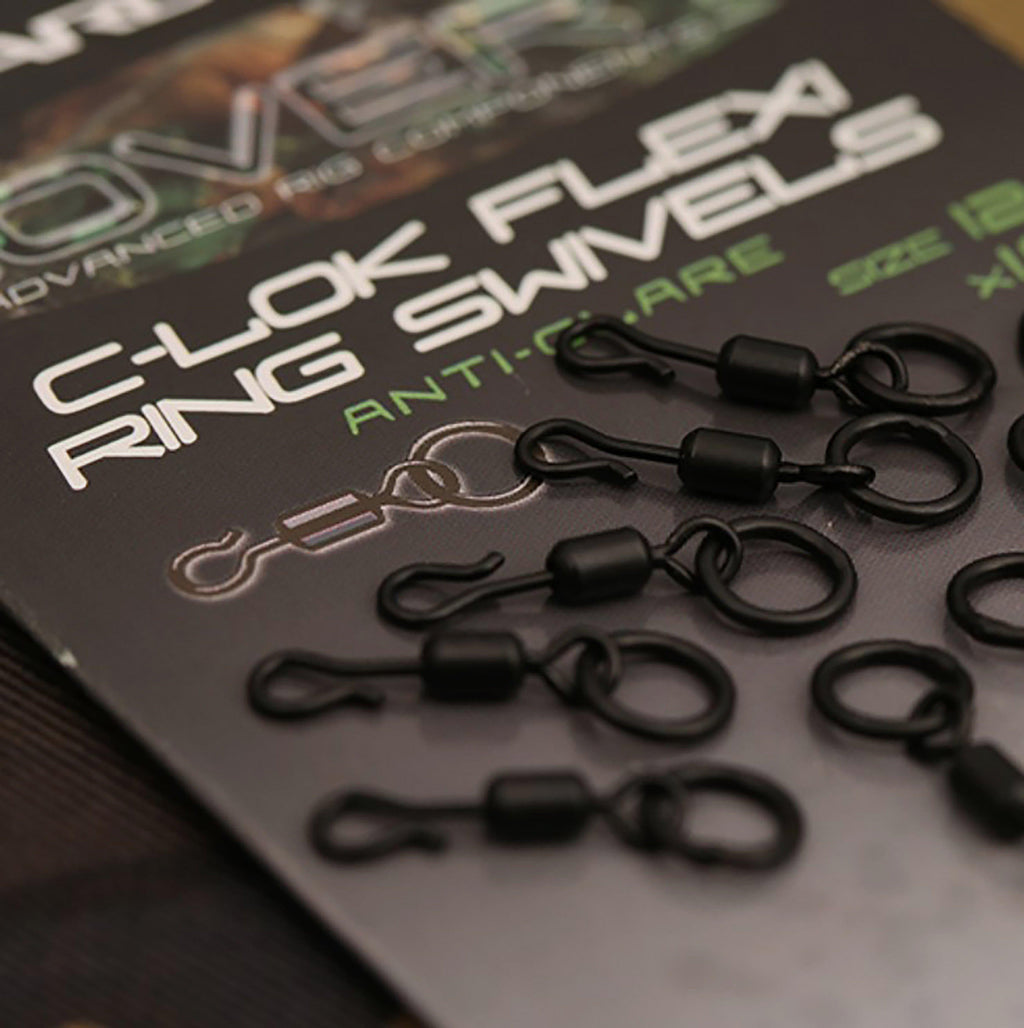 Covert C-Lok Flexi Ring Swivels in Anti-glare (Size 12)