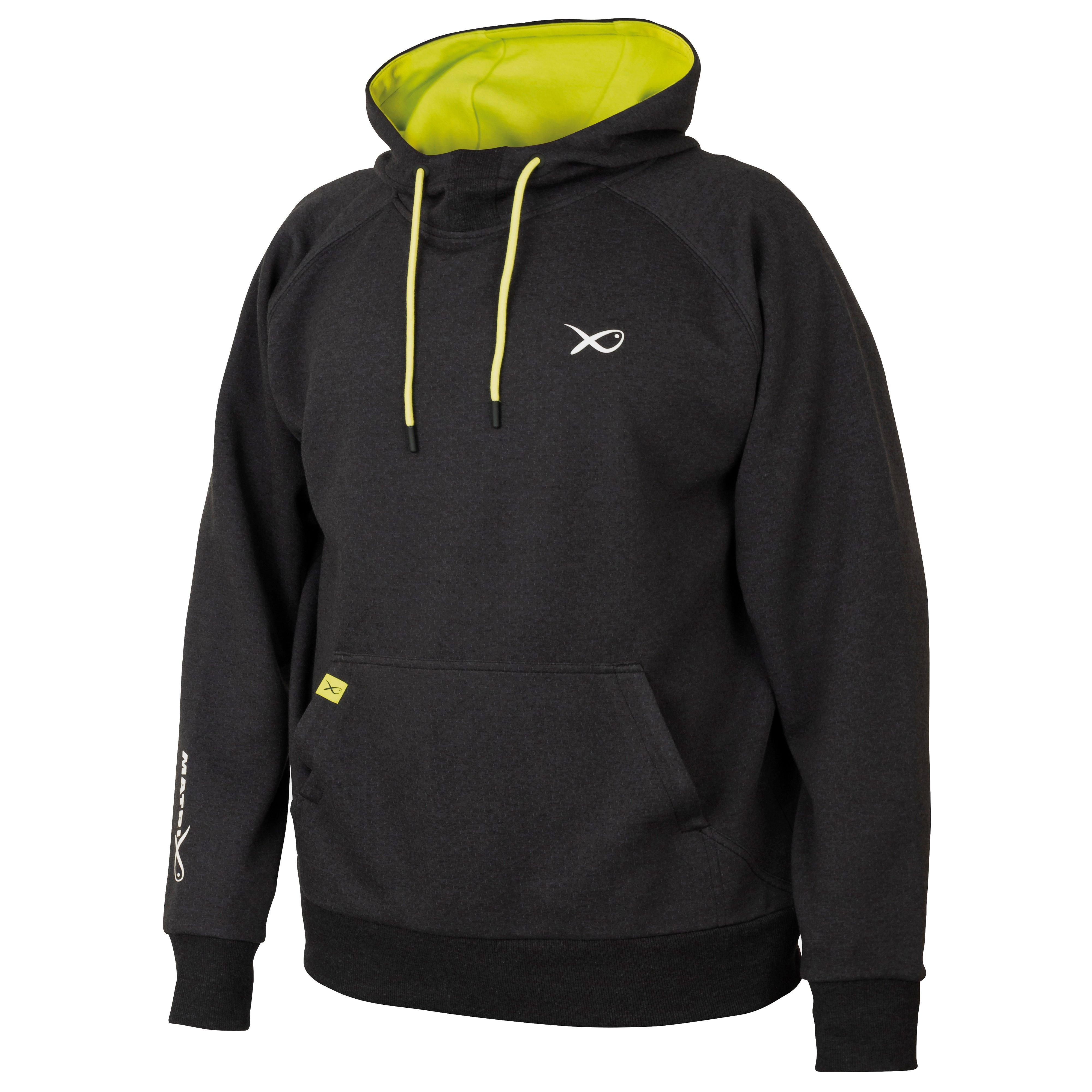 Minimal Blk Marl Hoodie Medium
