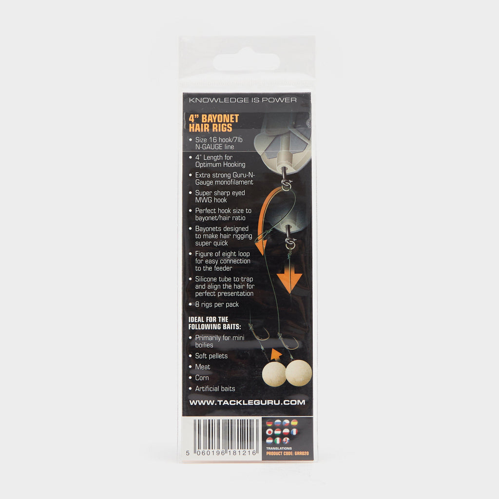 Bayonet Hair Rigs 4" Size 16