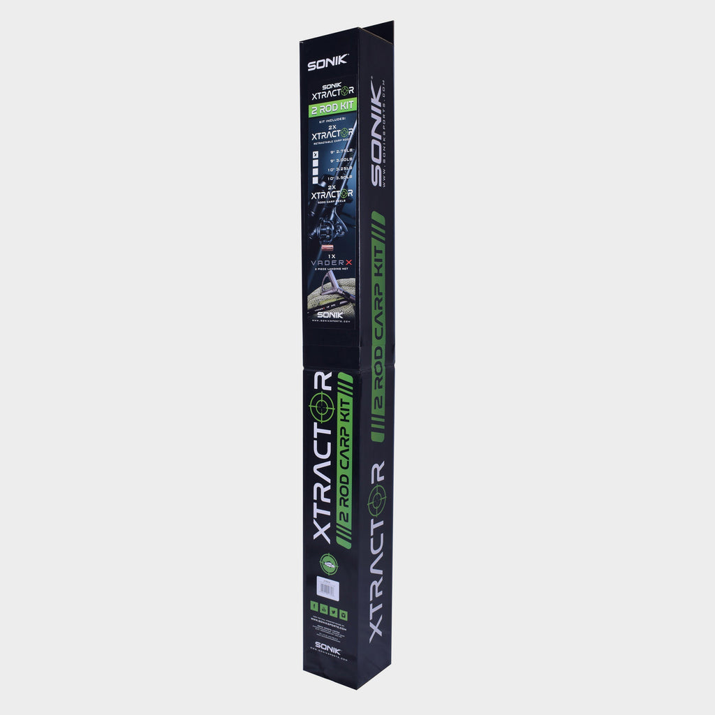 Sonik Xtractor 2 Rod Carp Kit 9ft 3Lb