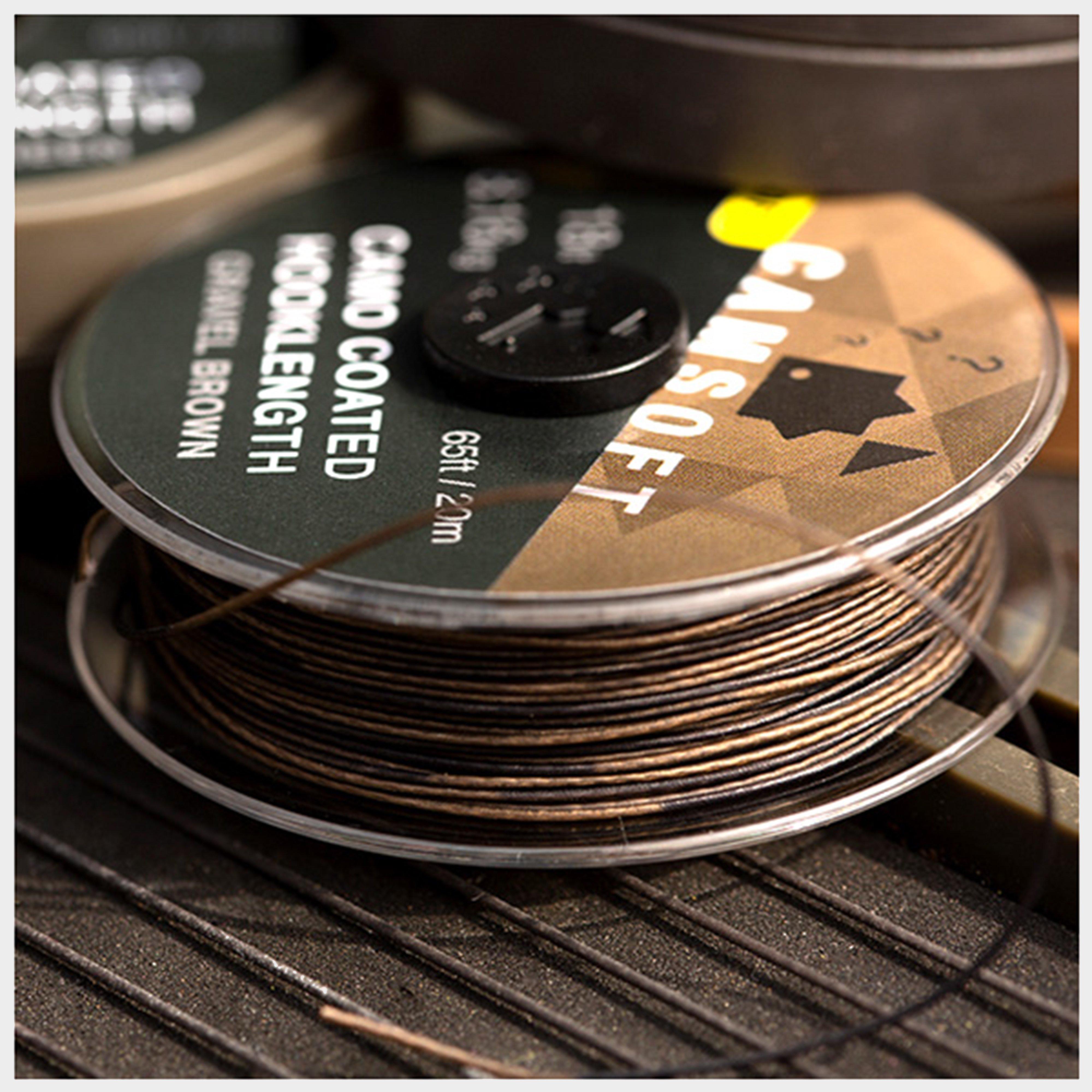 Camsoft Hooklength Camo Gravel Brown 18lb