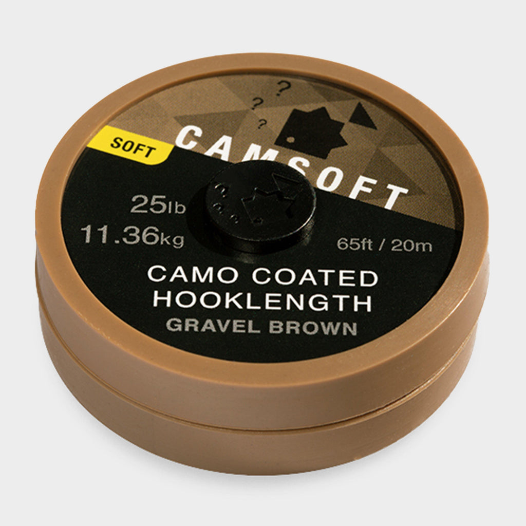 Camsoft Hooklength Camo Gravel Brown 25lb