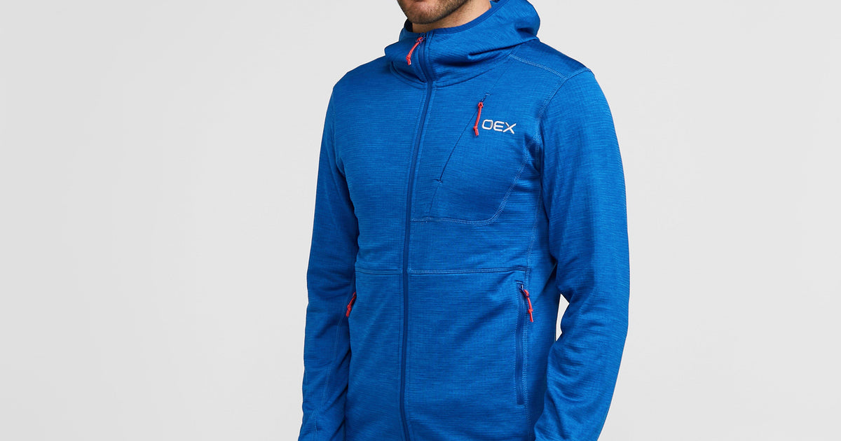 Blue OEX Men’s Basalt Alpine Full-Zip Fleece – GO Outdoors