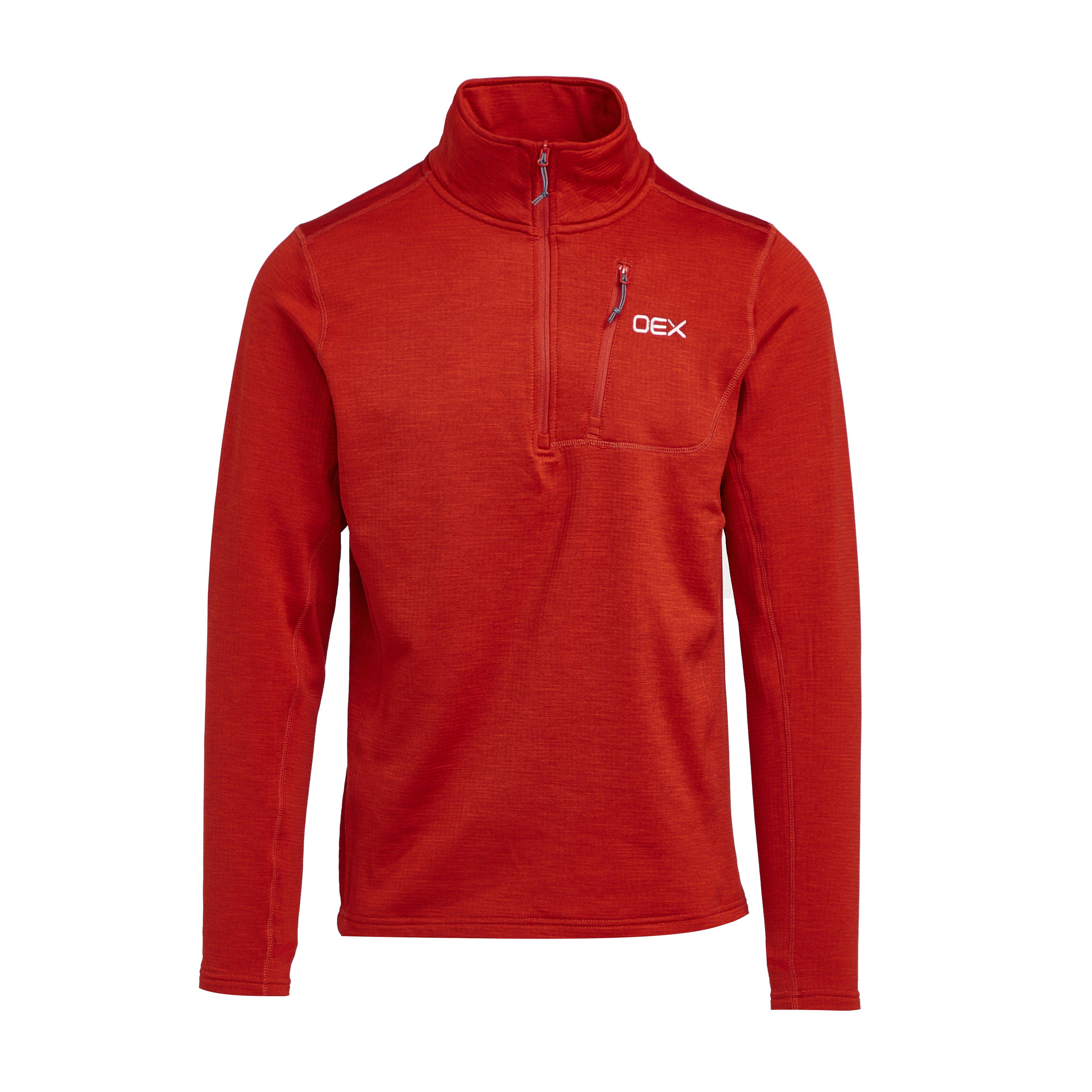 Red OEX Men's Basalt Alpine Half Zip Top – GO Outdoors