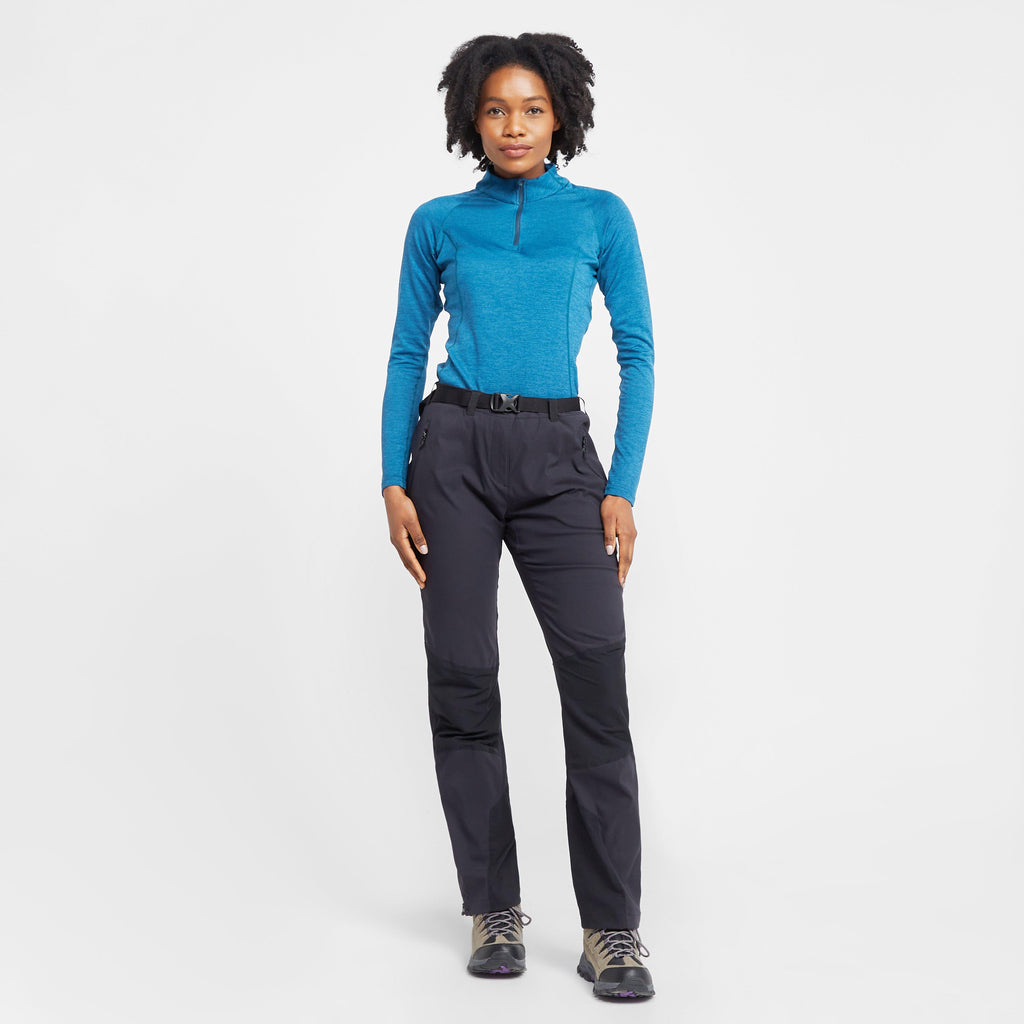 Women’s Dart Zip Neck Long Sleeve T-Shirt