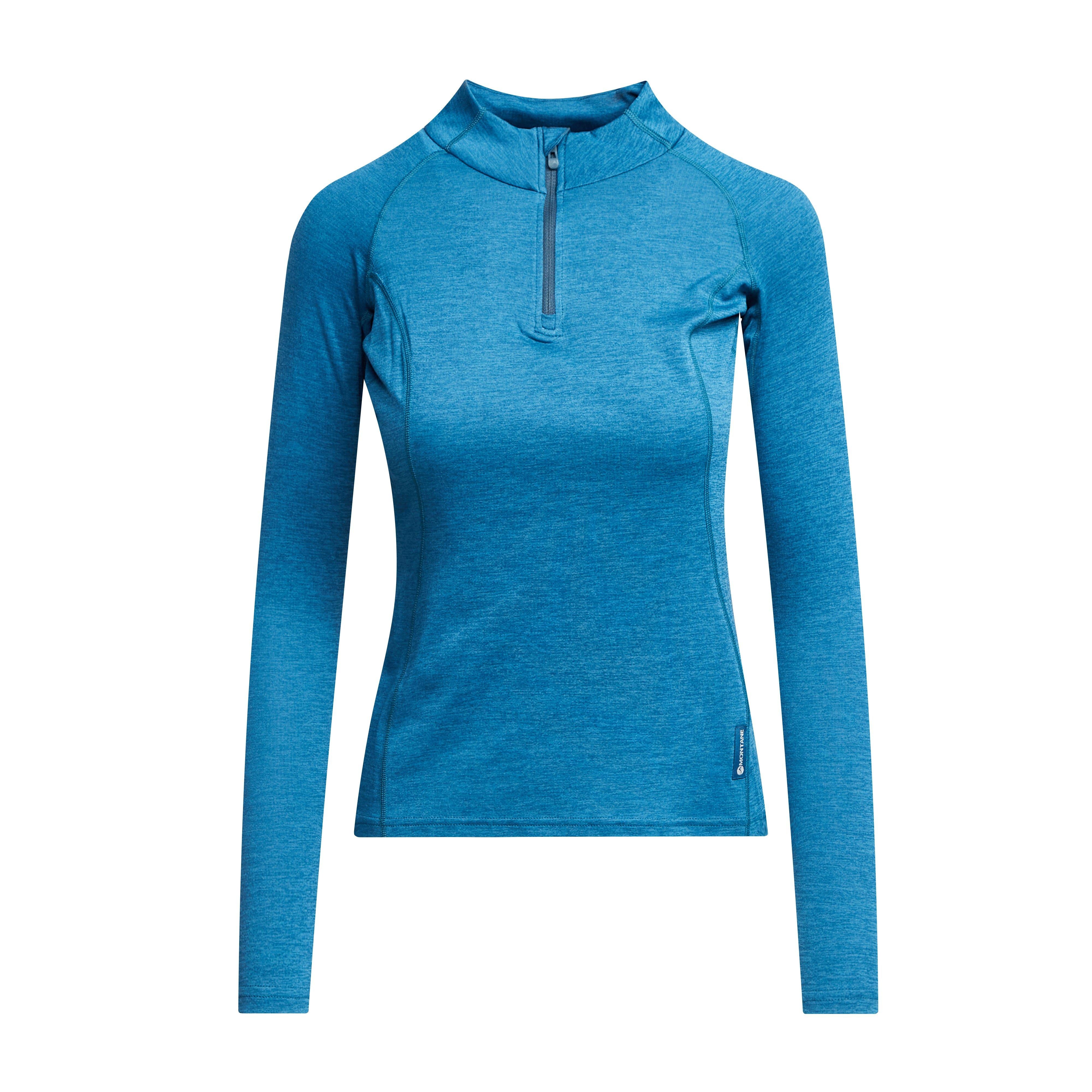 Women’s Dart Zip Neck Long Sleeve T-Shirt