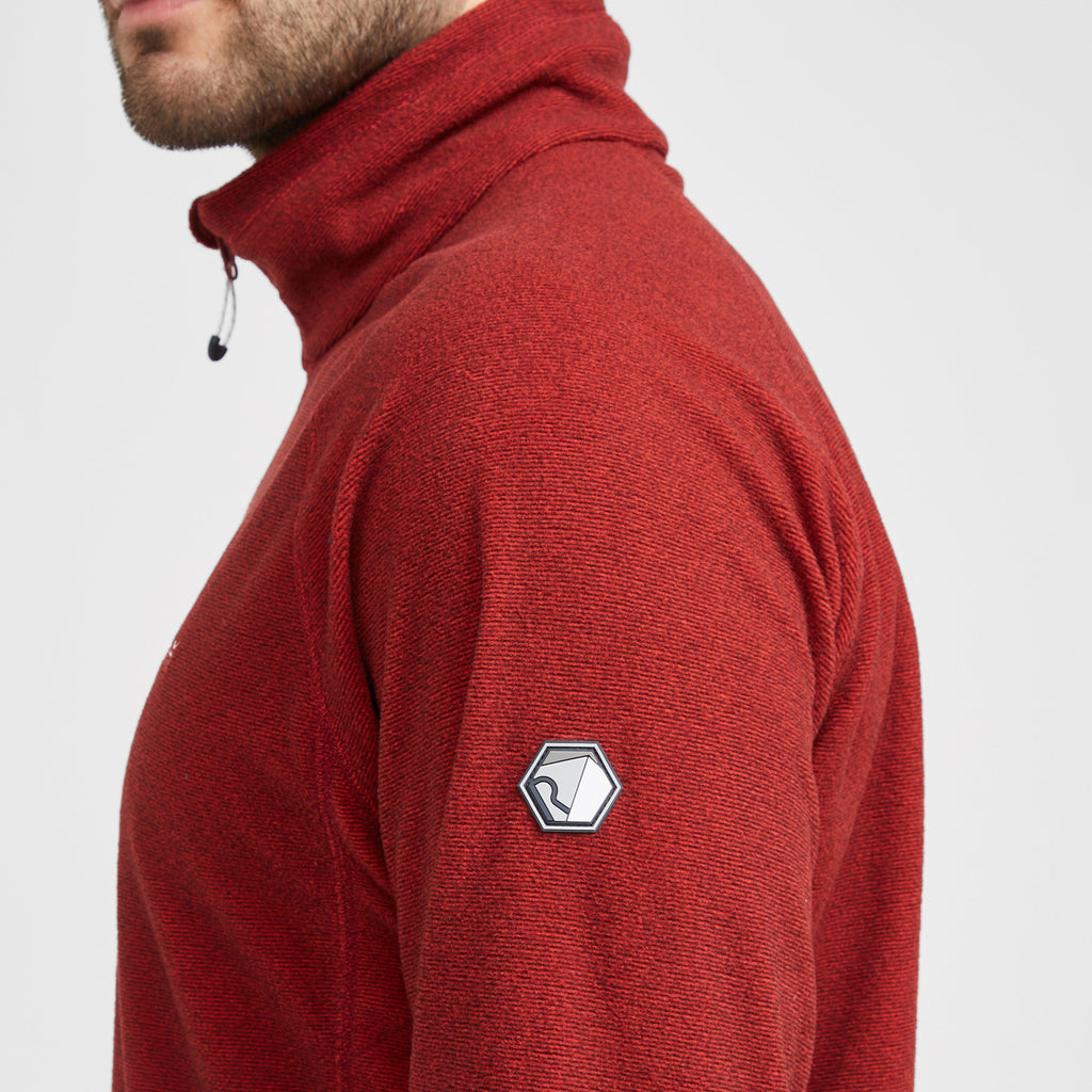 Mens Montes Zip Velour Fleece