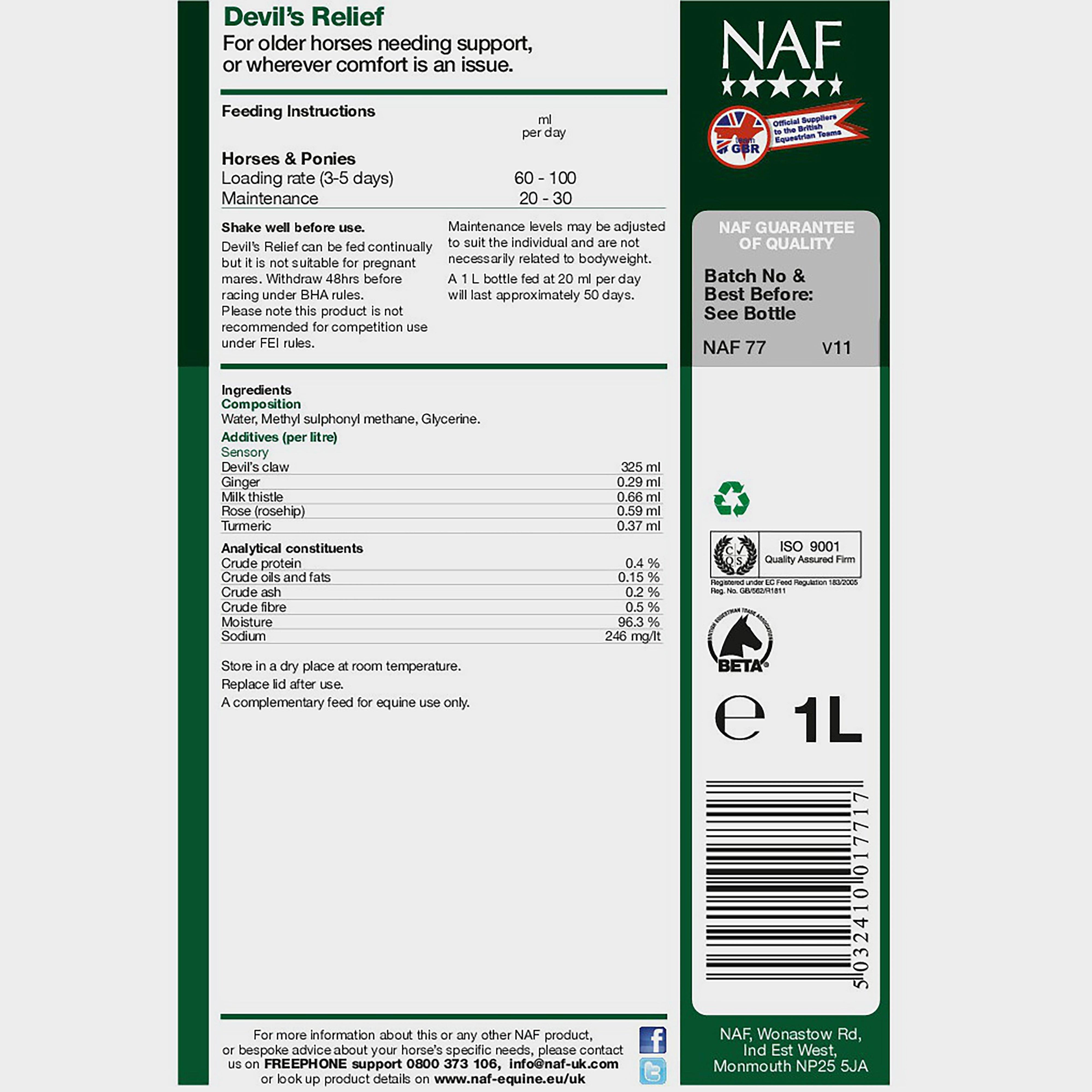 Devil's Relief Liquid 1L