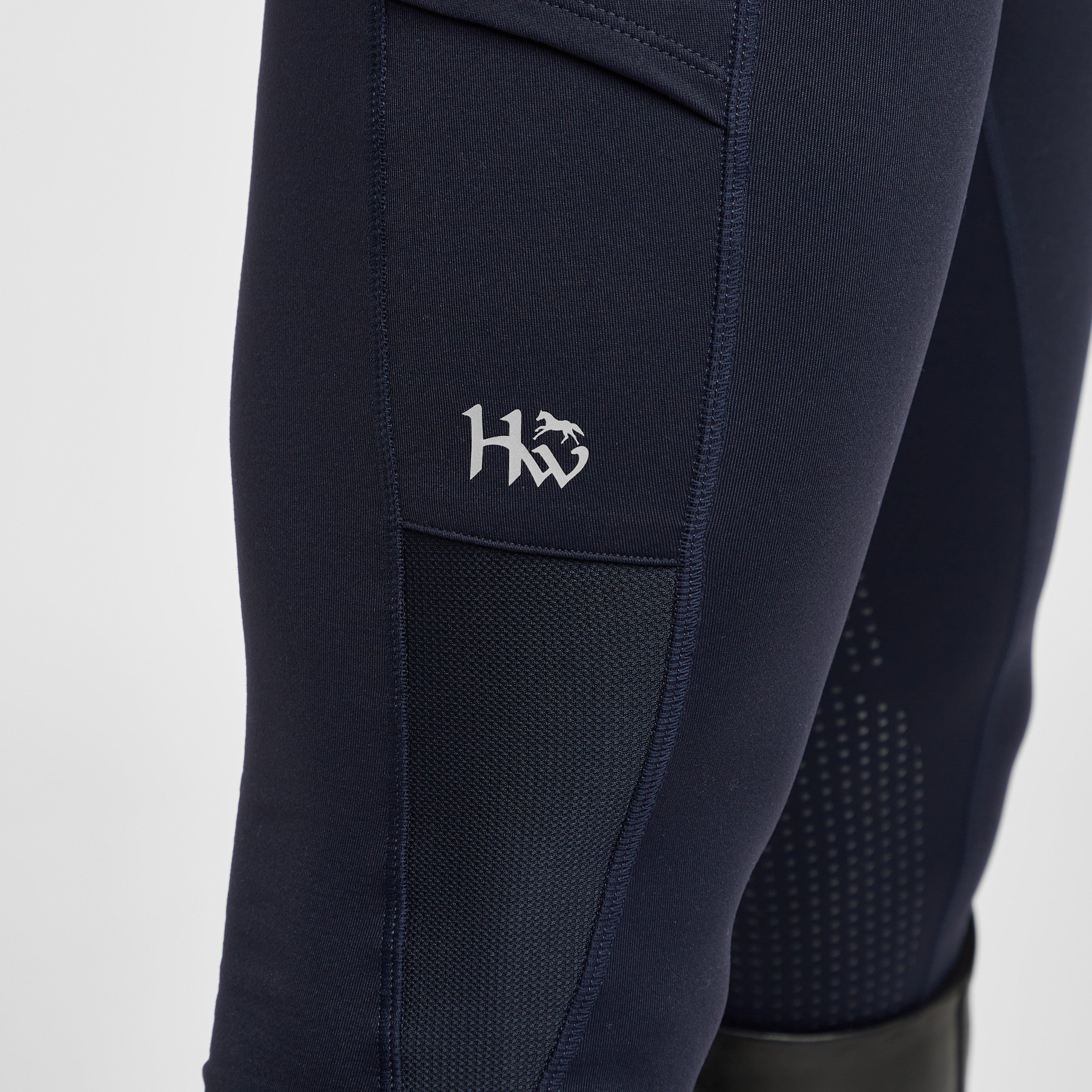 Silicone Grip Riding Tights Navy