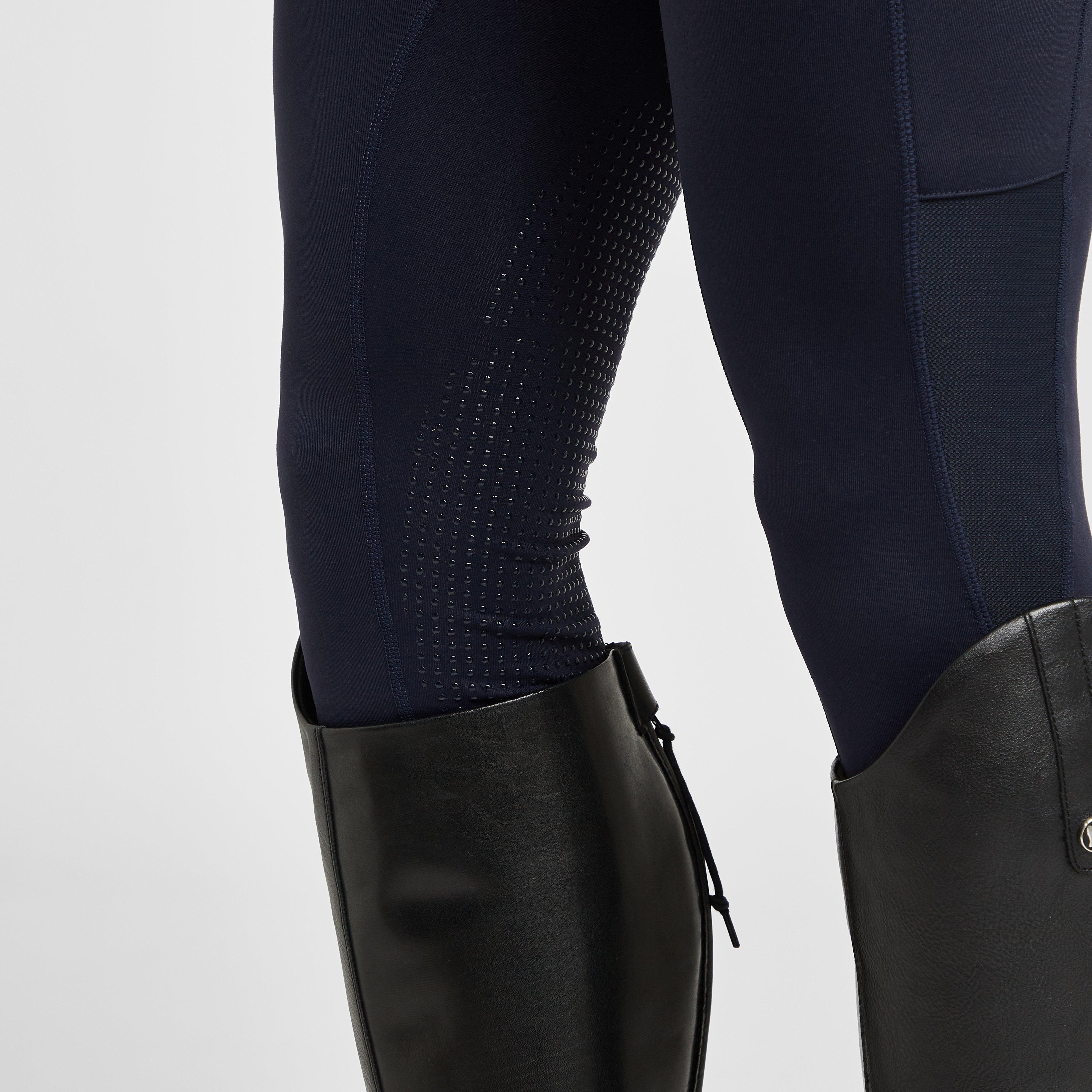 Silicone Grip Riding Tights Navy