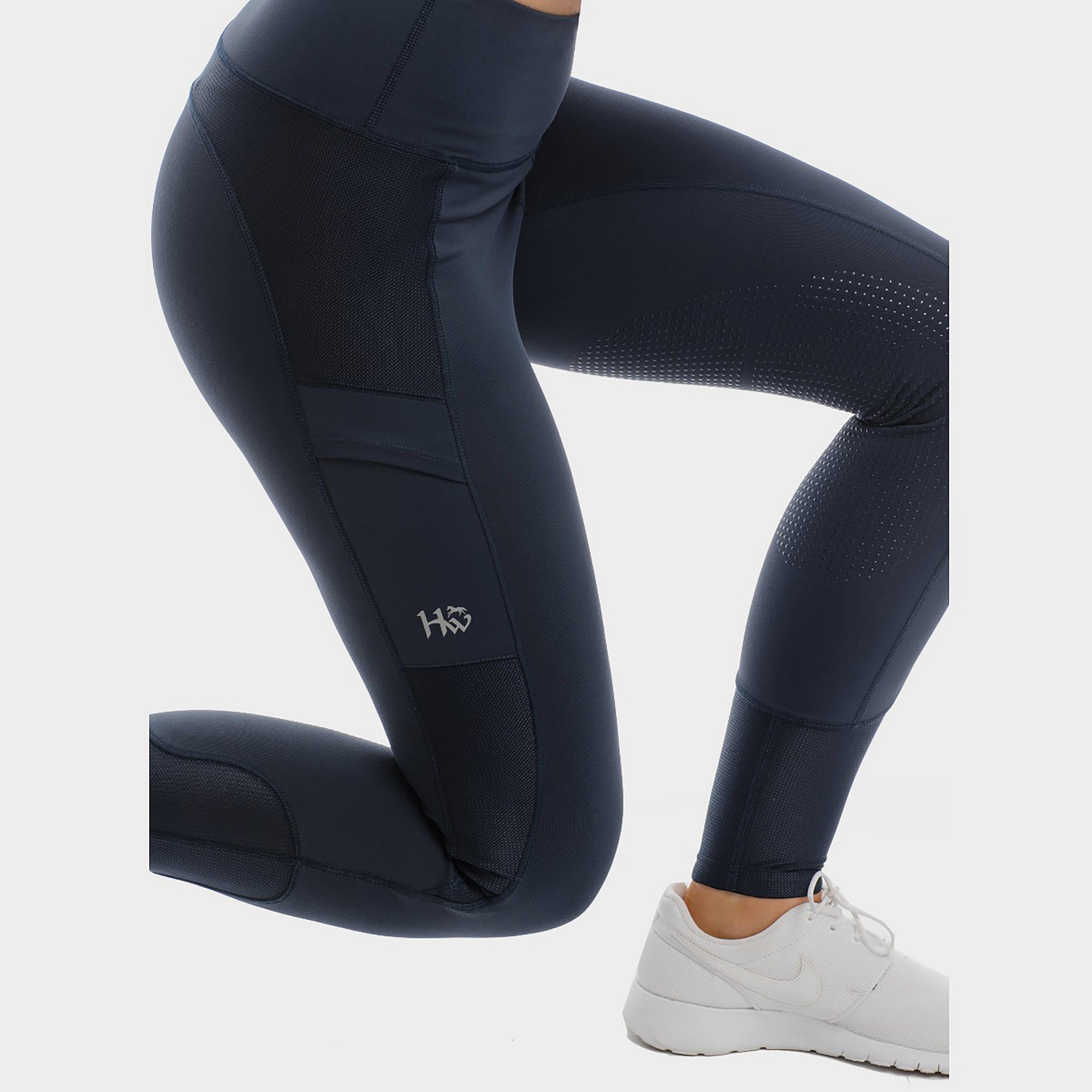 Silicone Grip Riding Tights Navy