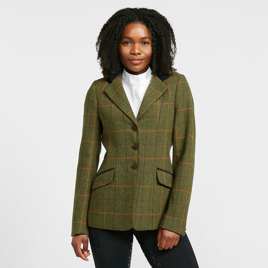 Women's Saratoga Tweed Jacket Red/Yellow/Blue Check