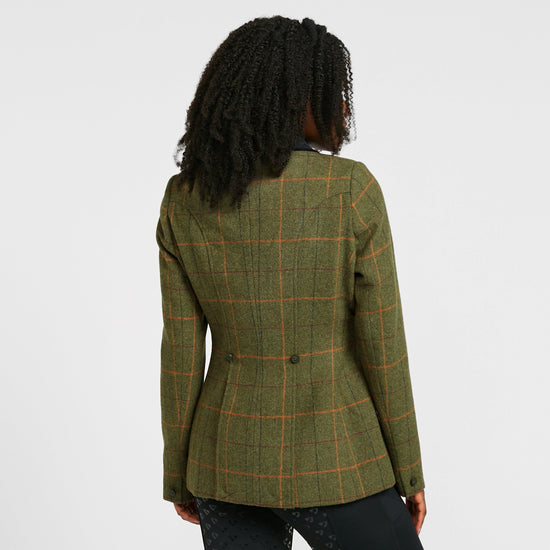 Women's Saratoga Tweed Jacket Red/Yellow/Blue Check