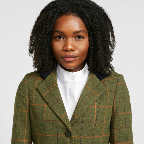 Women's Saratoga Tweed Jacket Red/Yellow/Blue Check