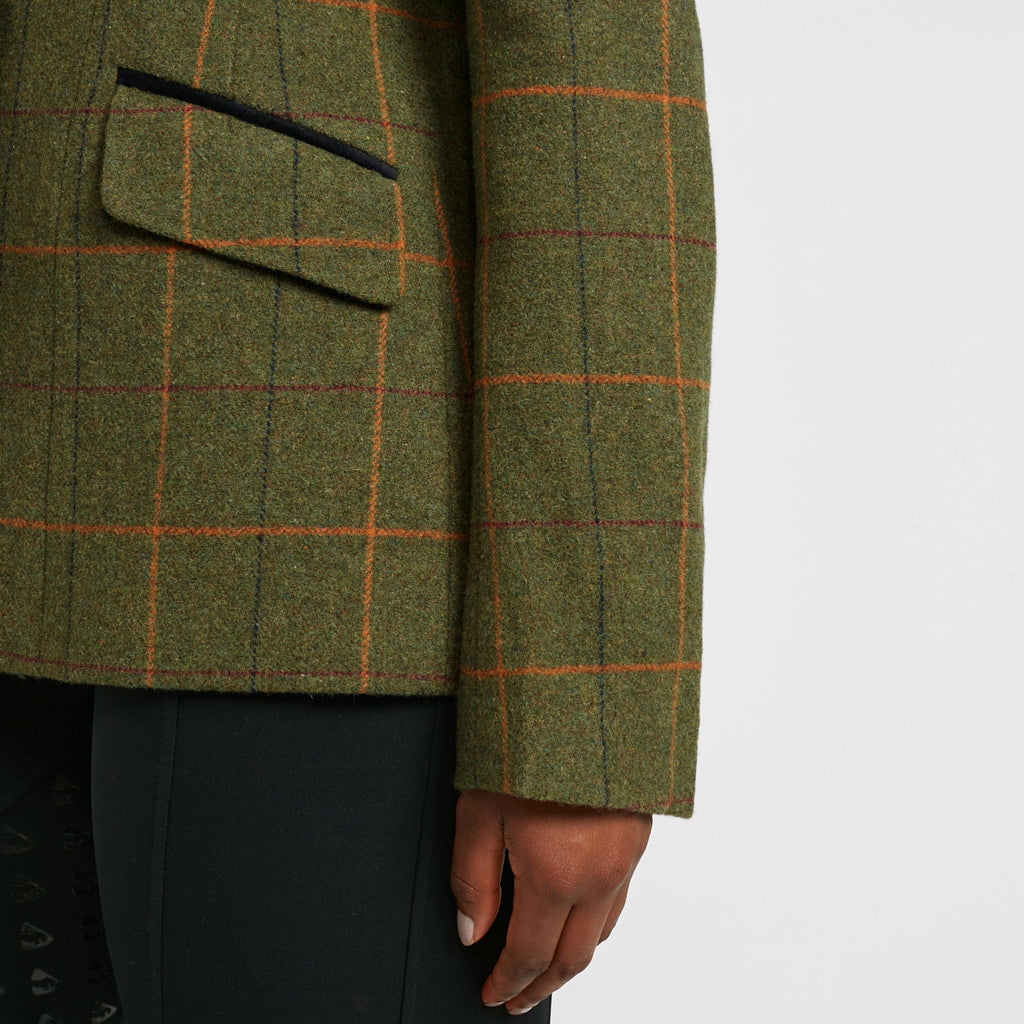 Women's Saratoga Tweed Jacket Red/Yellow/Blue Check