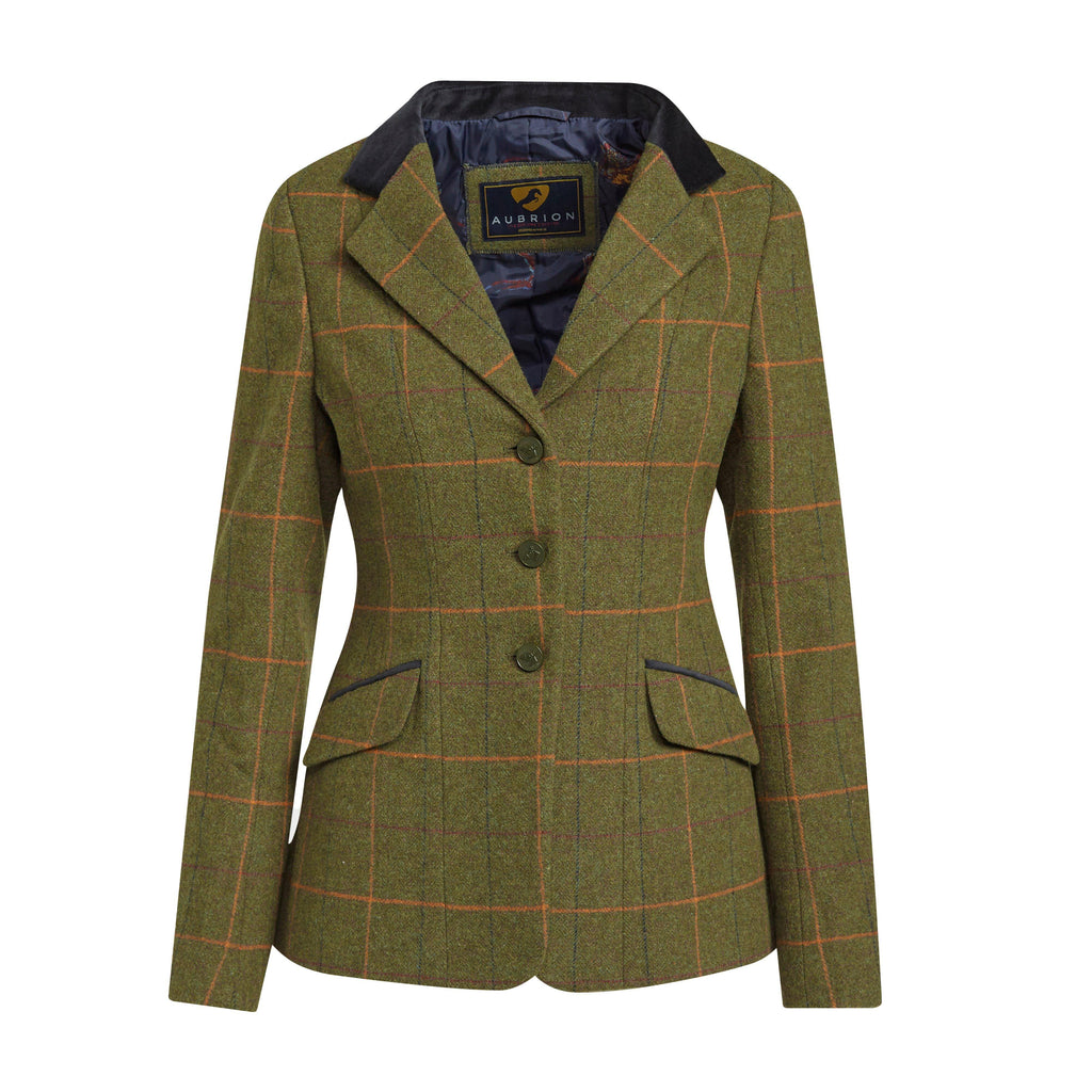 Women's Saratoga Tweed Jacket Red/Yellow/Blue Check