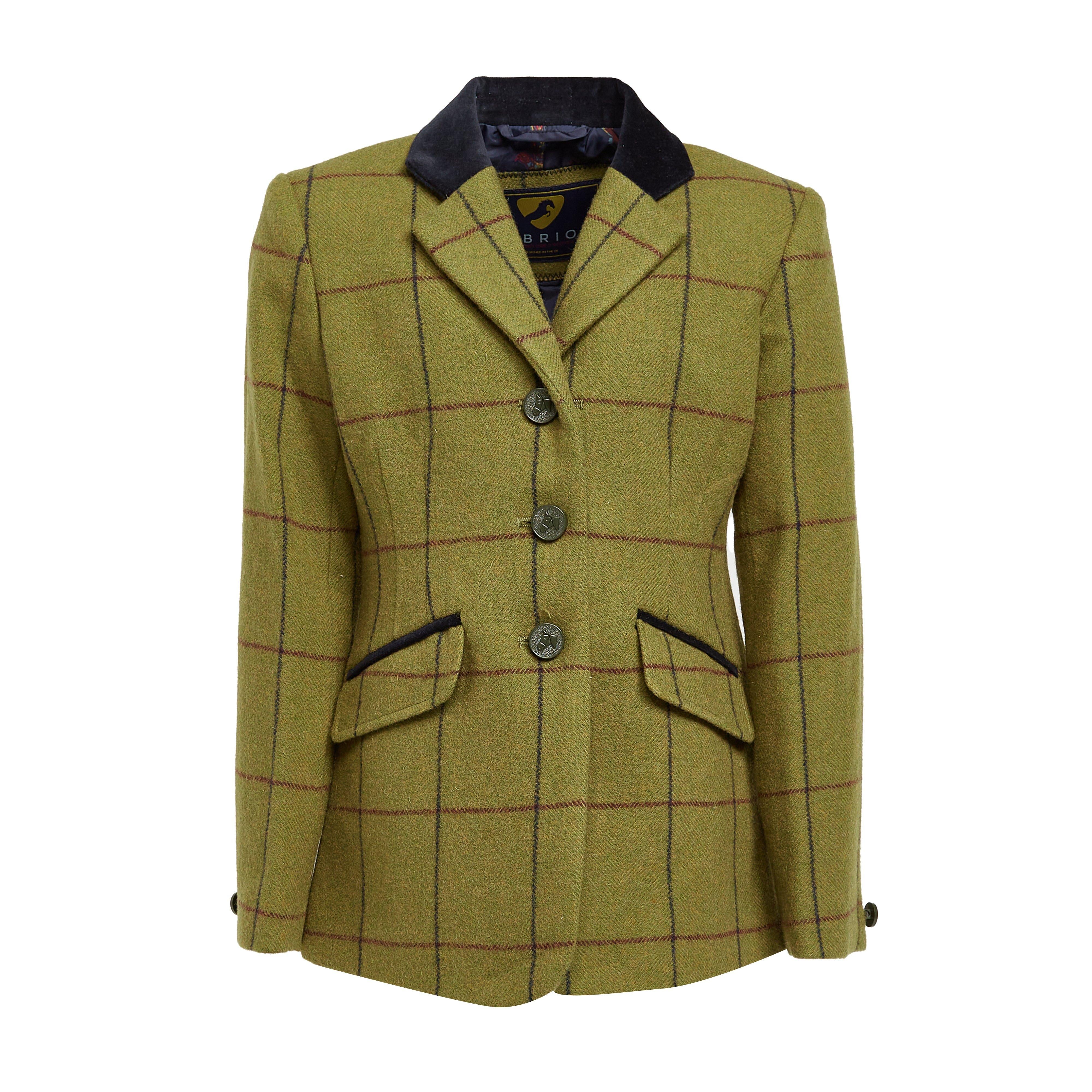 Childs Saratoga Tweed Jacket Navy/Maroon Check